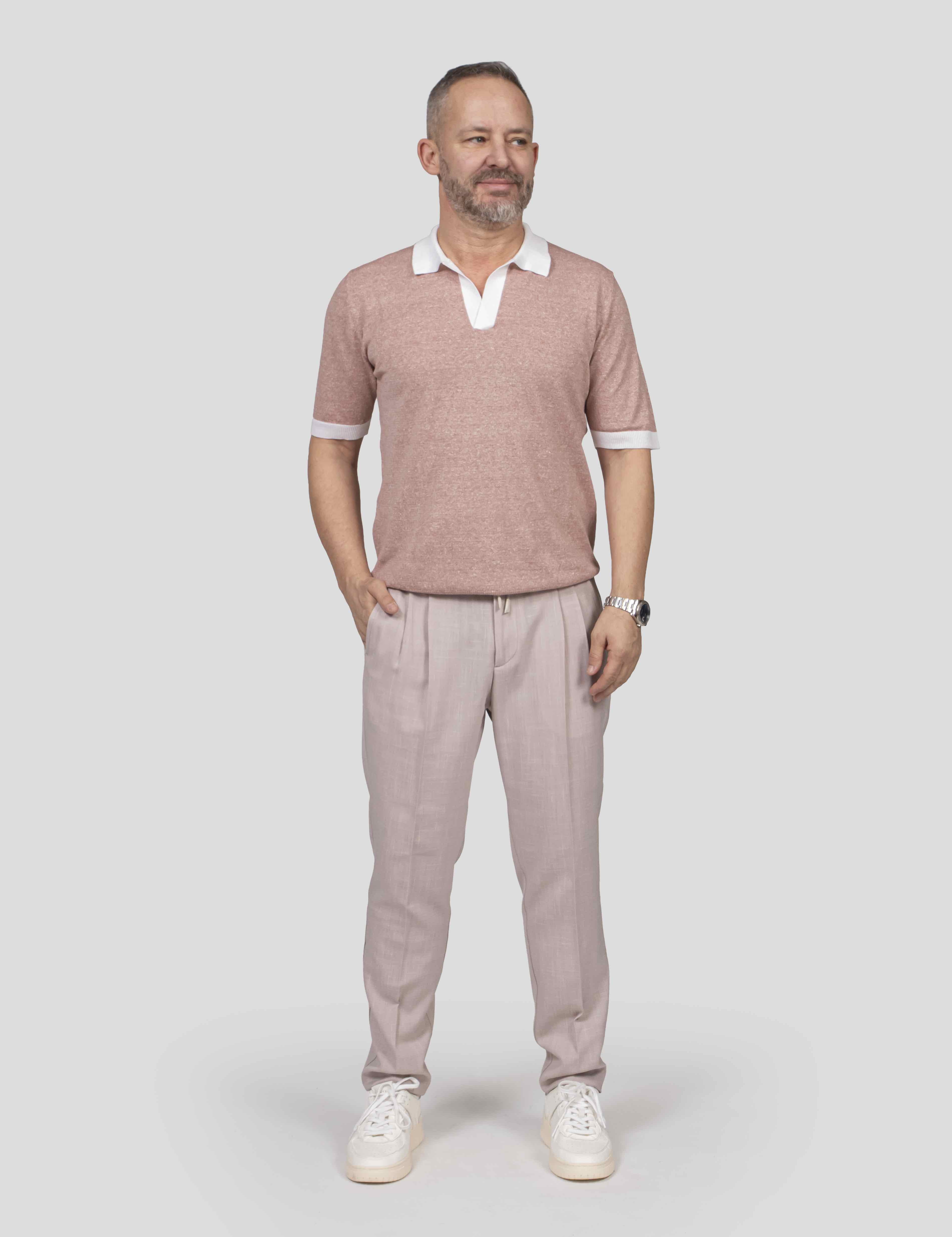 Eleventy Polo In Maglia 99-01 BIANCO