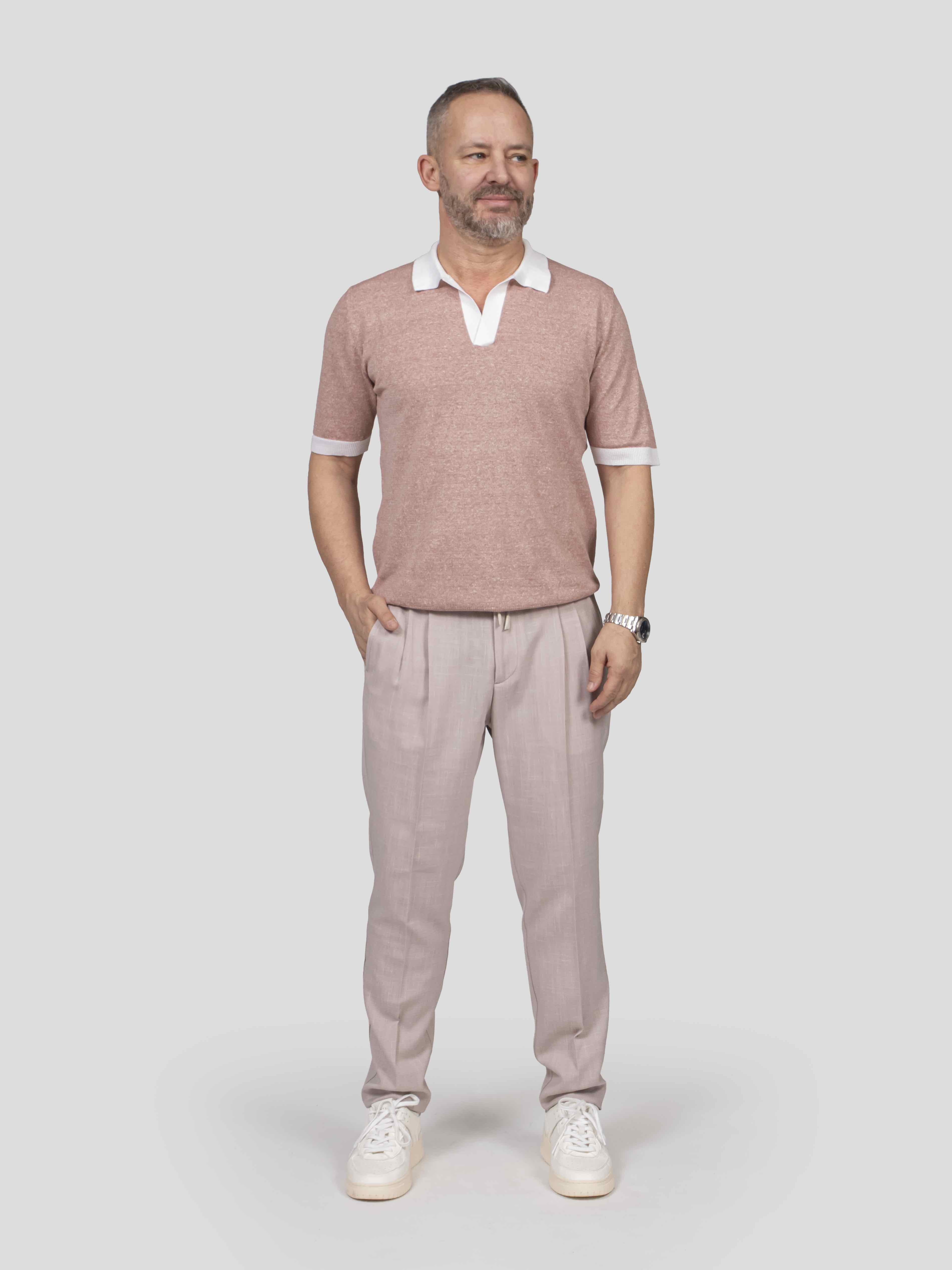 Eleventy Polo In Maglia 99-01 BIANCO