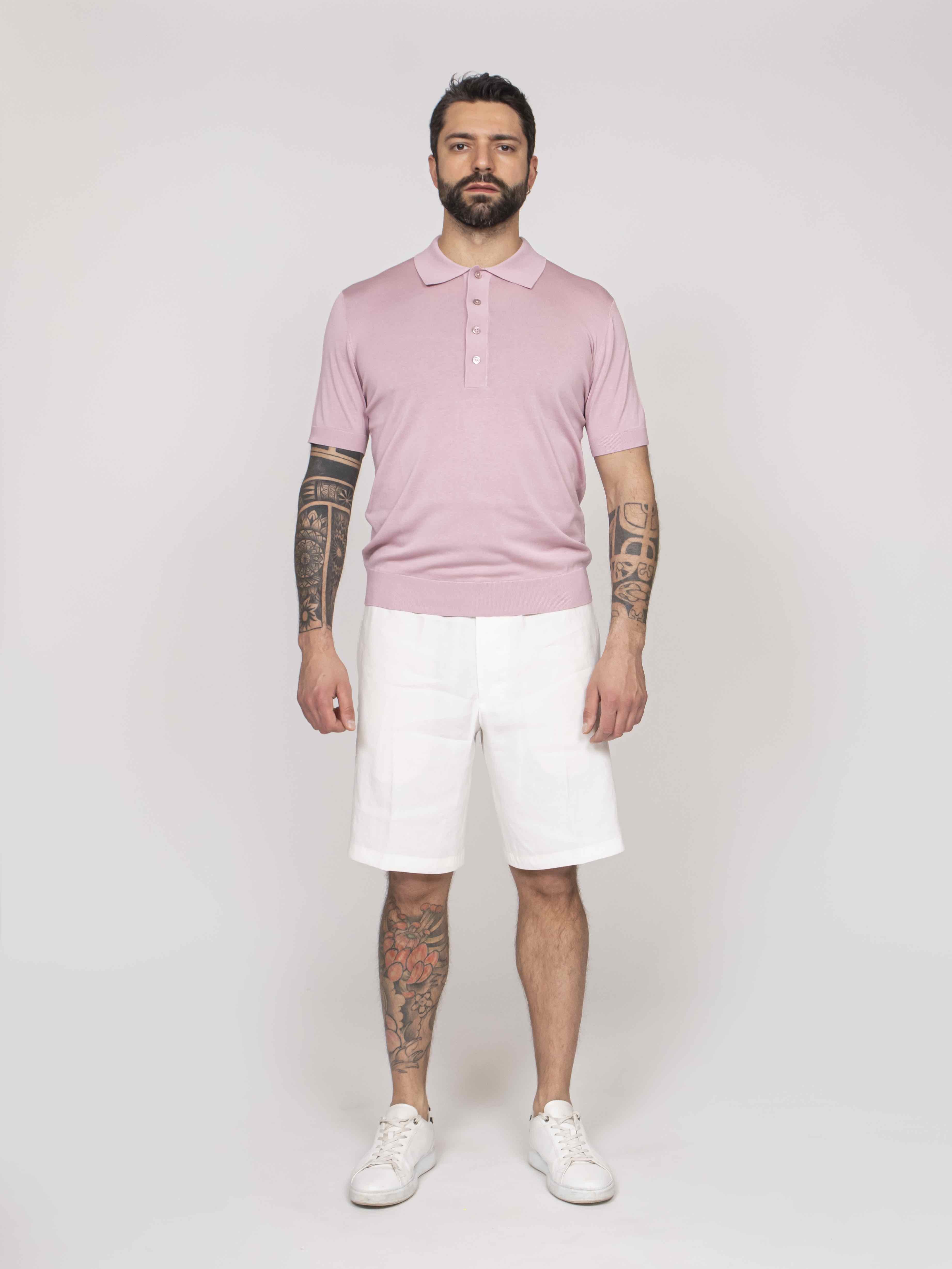 Paolo Pecora Polo In Seta 4283 ROSA