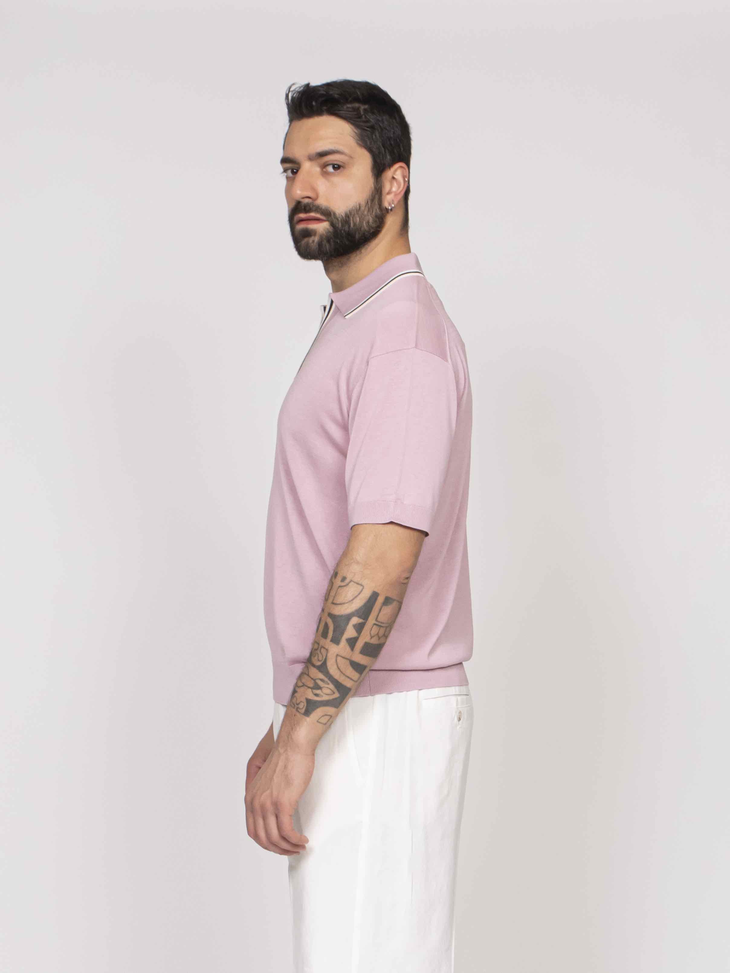 Paolo Pecora Polo In Seta 4283 ROSA