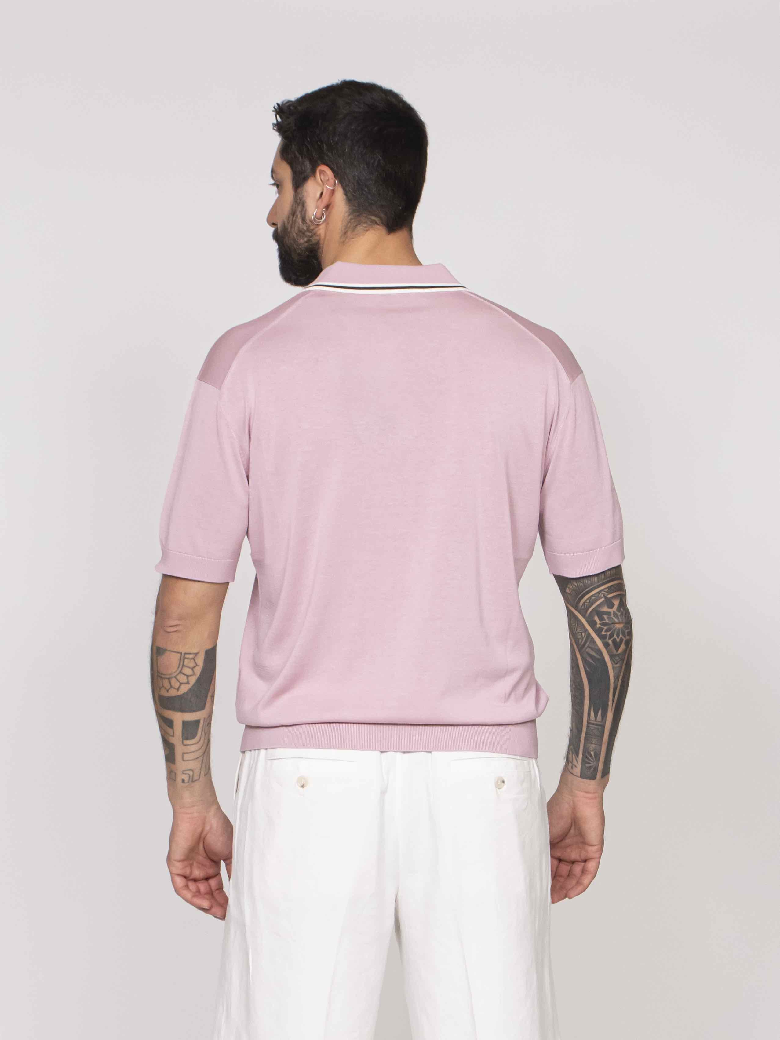 Paolo Pecora Polo In Seta 4283 ROSA