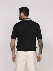 Paolo Pecora Polo In Seta 9000 NERO