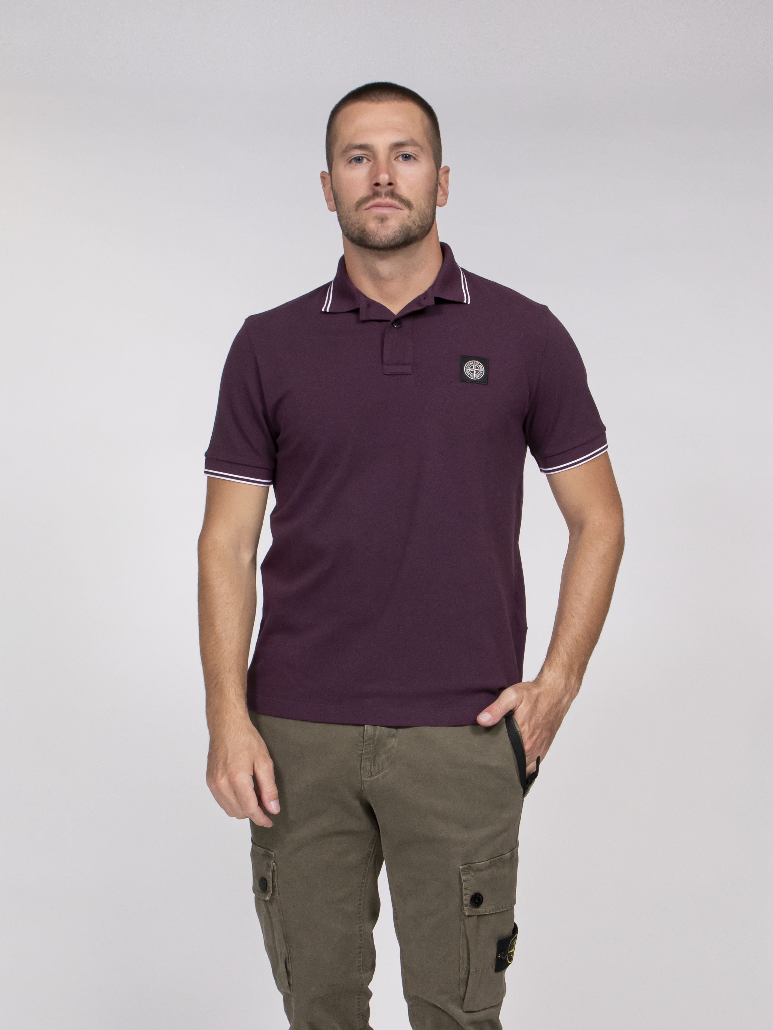 Stone Island Polo M/c Slim Fit V0017 AMARANTO