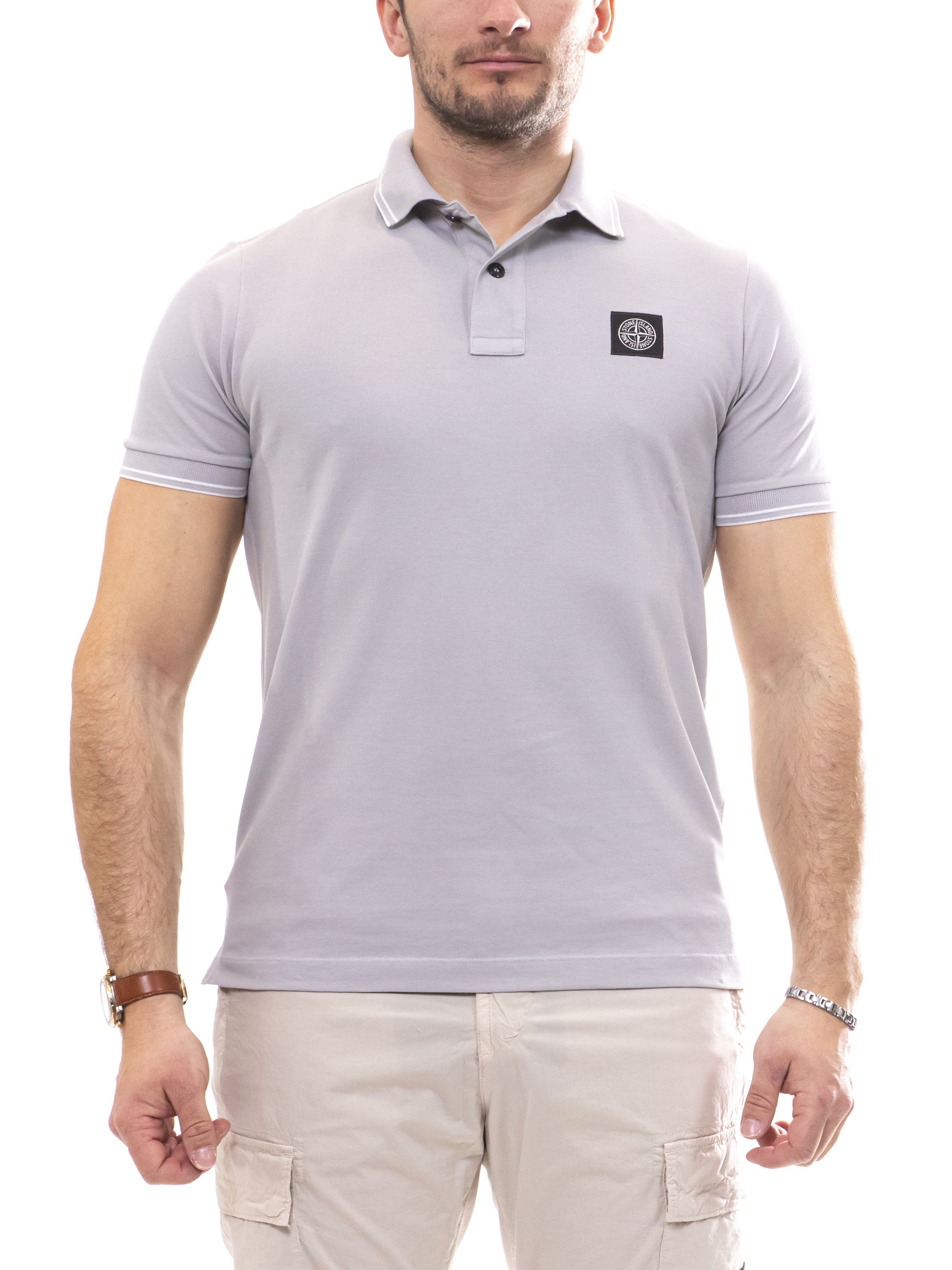 Stone Island Polo M/c V0061 GRIGIO PERLA