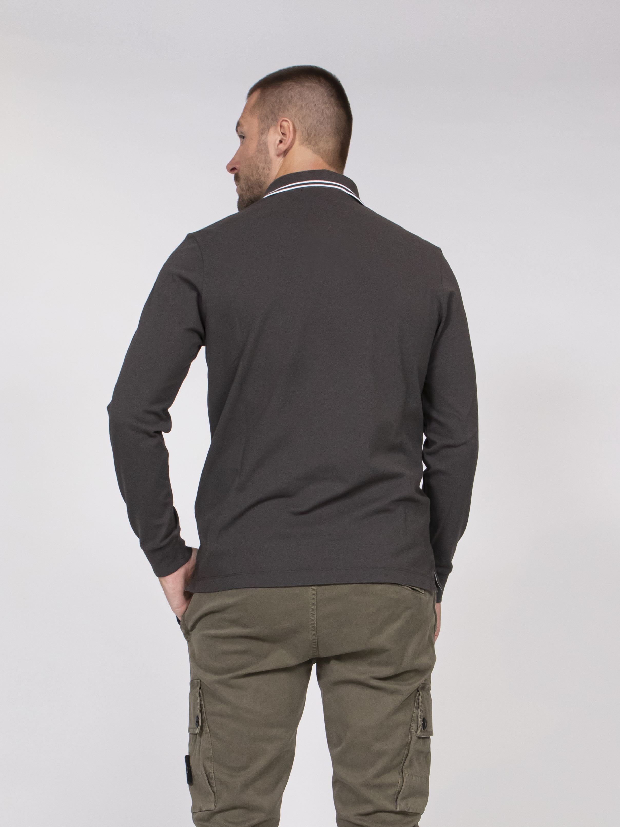 Stone Island Polo M/l Slim Fit V0062 PIOMBO