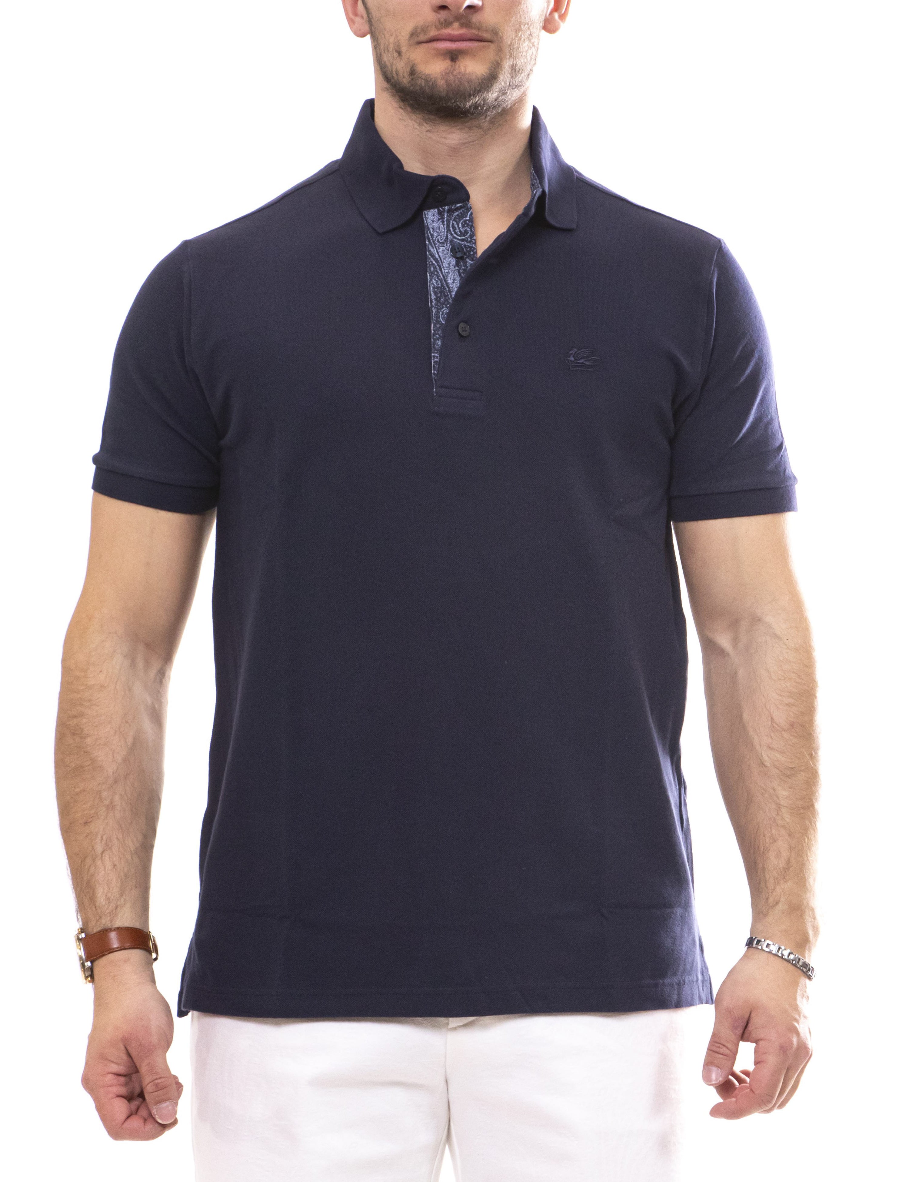 Etro Polo Roma B0387 BLU NAVY