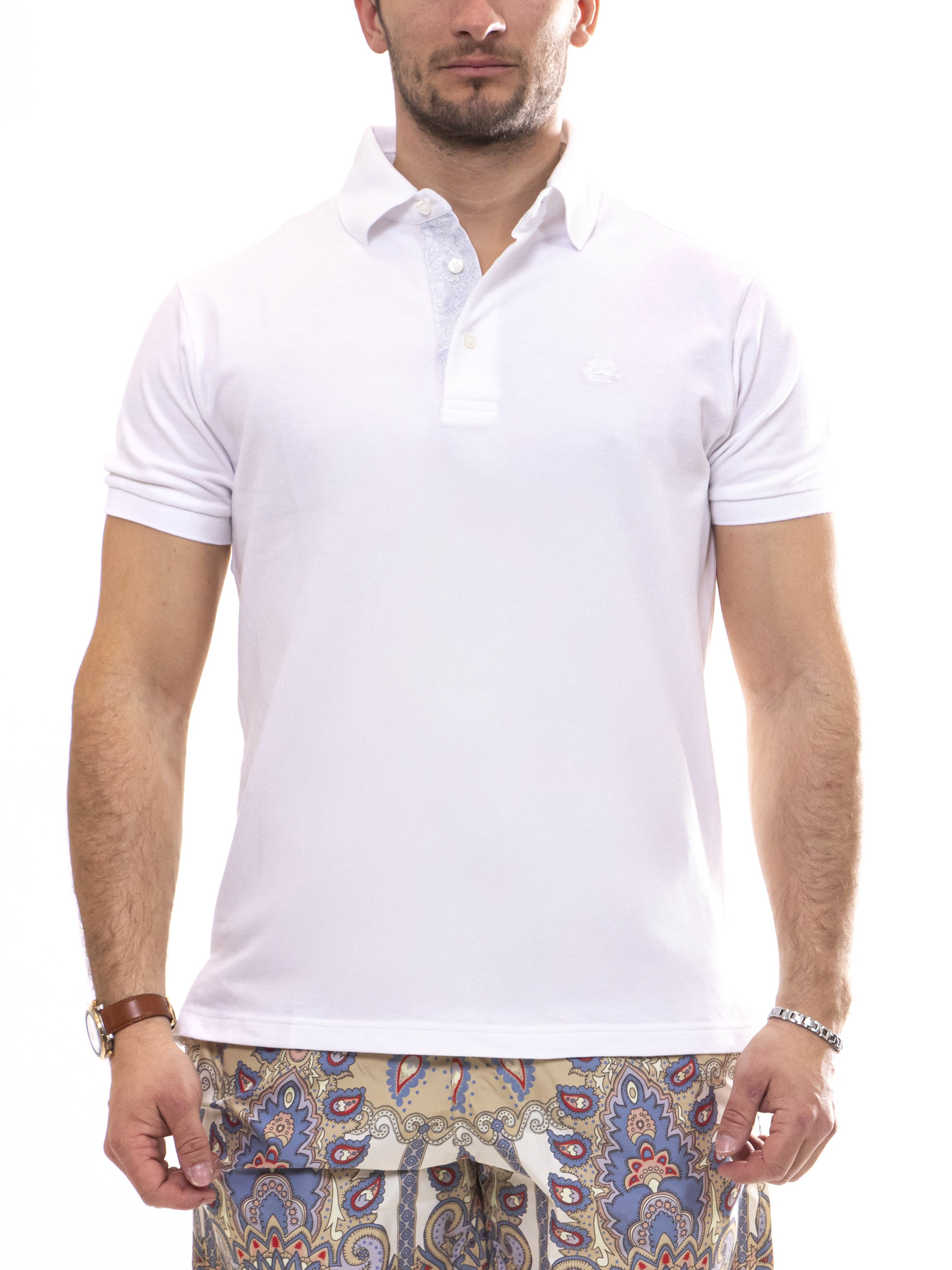 Etro Polo Roma W0800 BIANCO