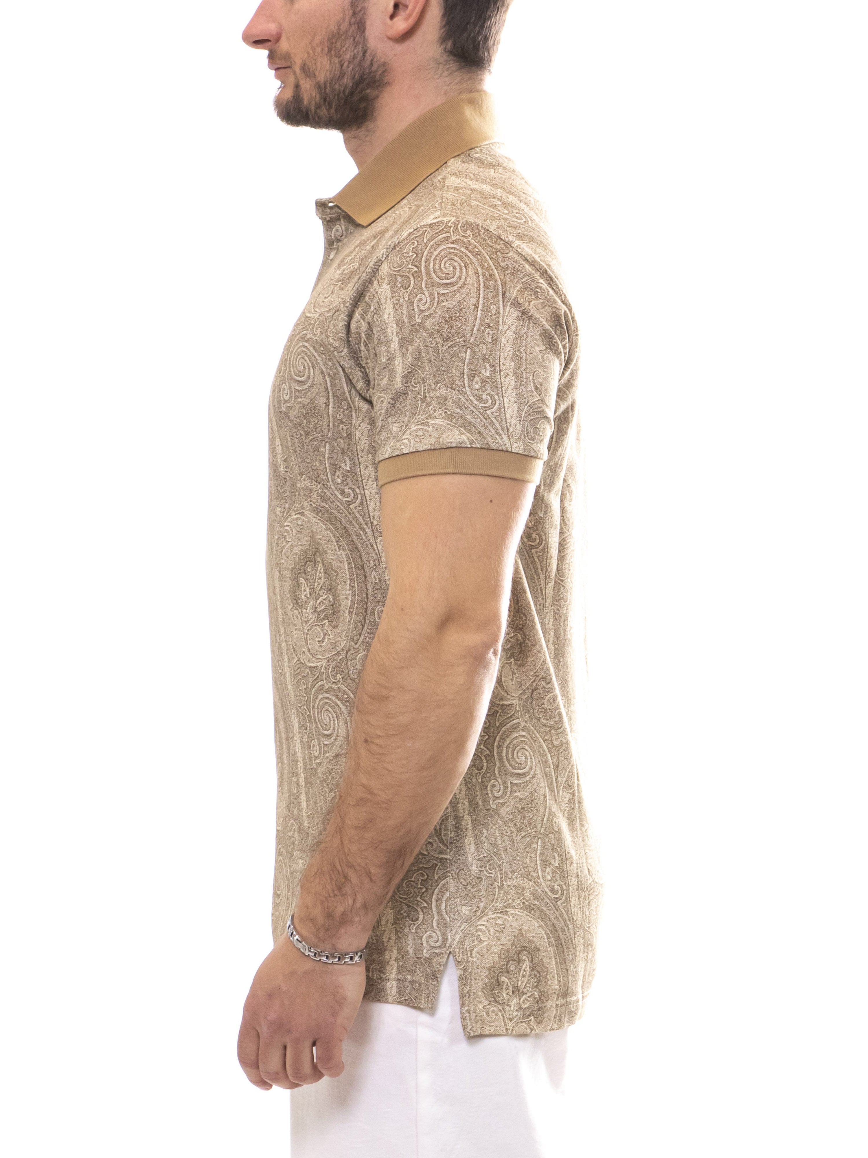 Etro Polo Roma X0820 STAMPA F.DO BEIGE