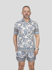 Etro Polo Roma X0880 F.DO AZZURRO