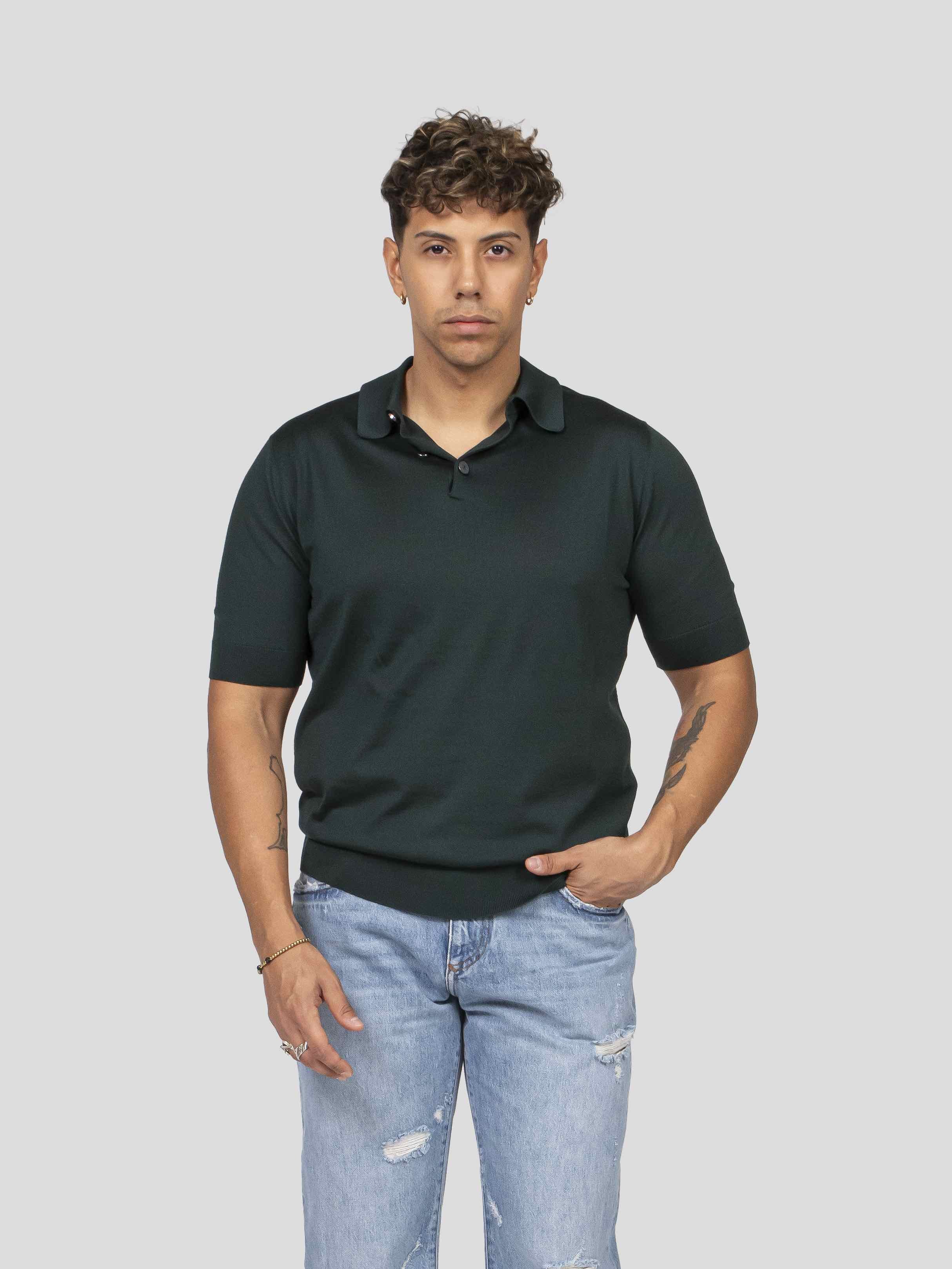 Dolce & Gabbana Polo V2091 VERDE SCURO