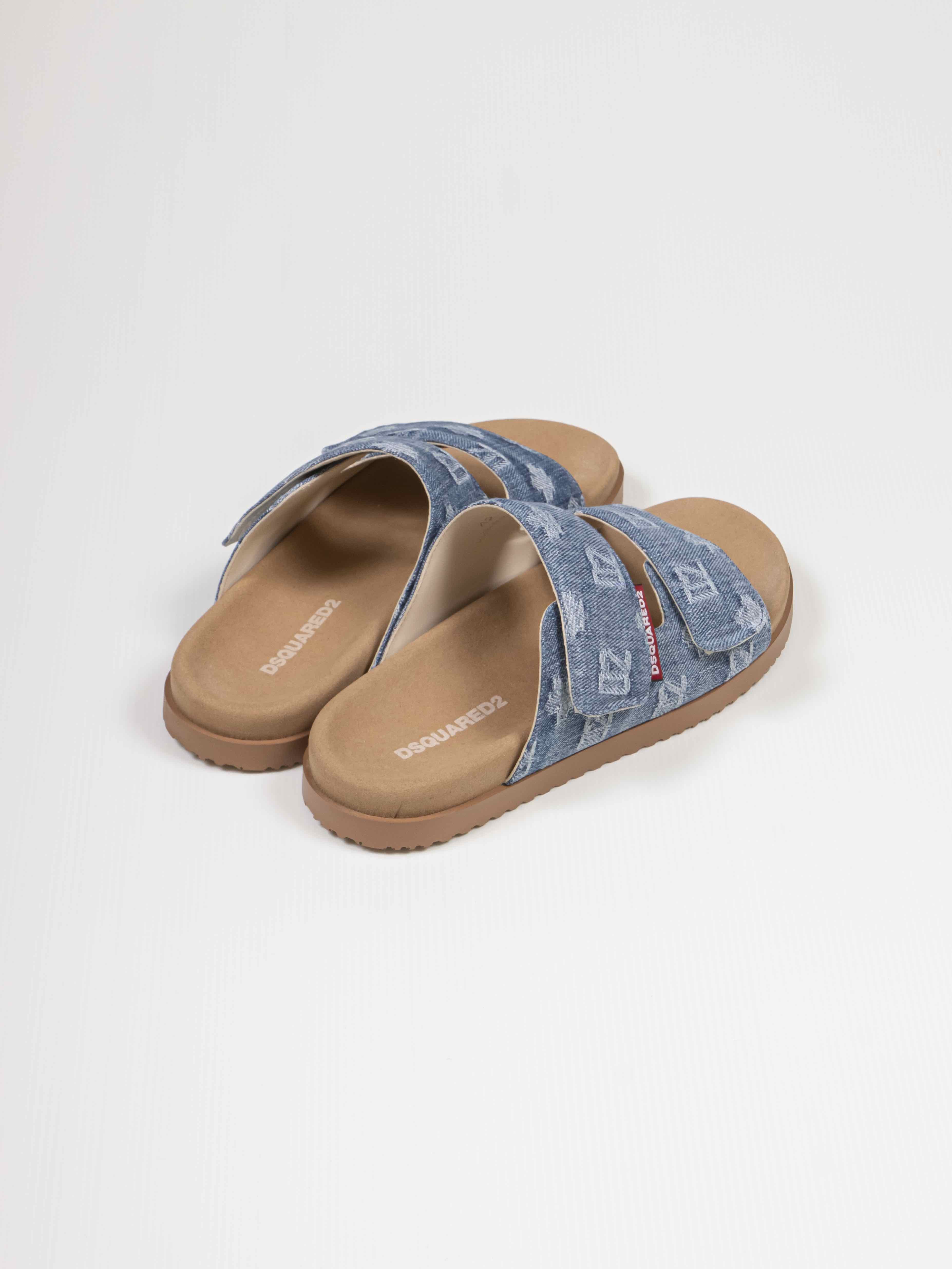Dsquared2 Sandalo Denim Monogram 3098 DENIM
