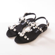 Dolce & Gabbana Sandalo Raso+ric. Pietre 8S488 NERO CRYSTAL