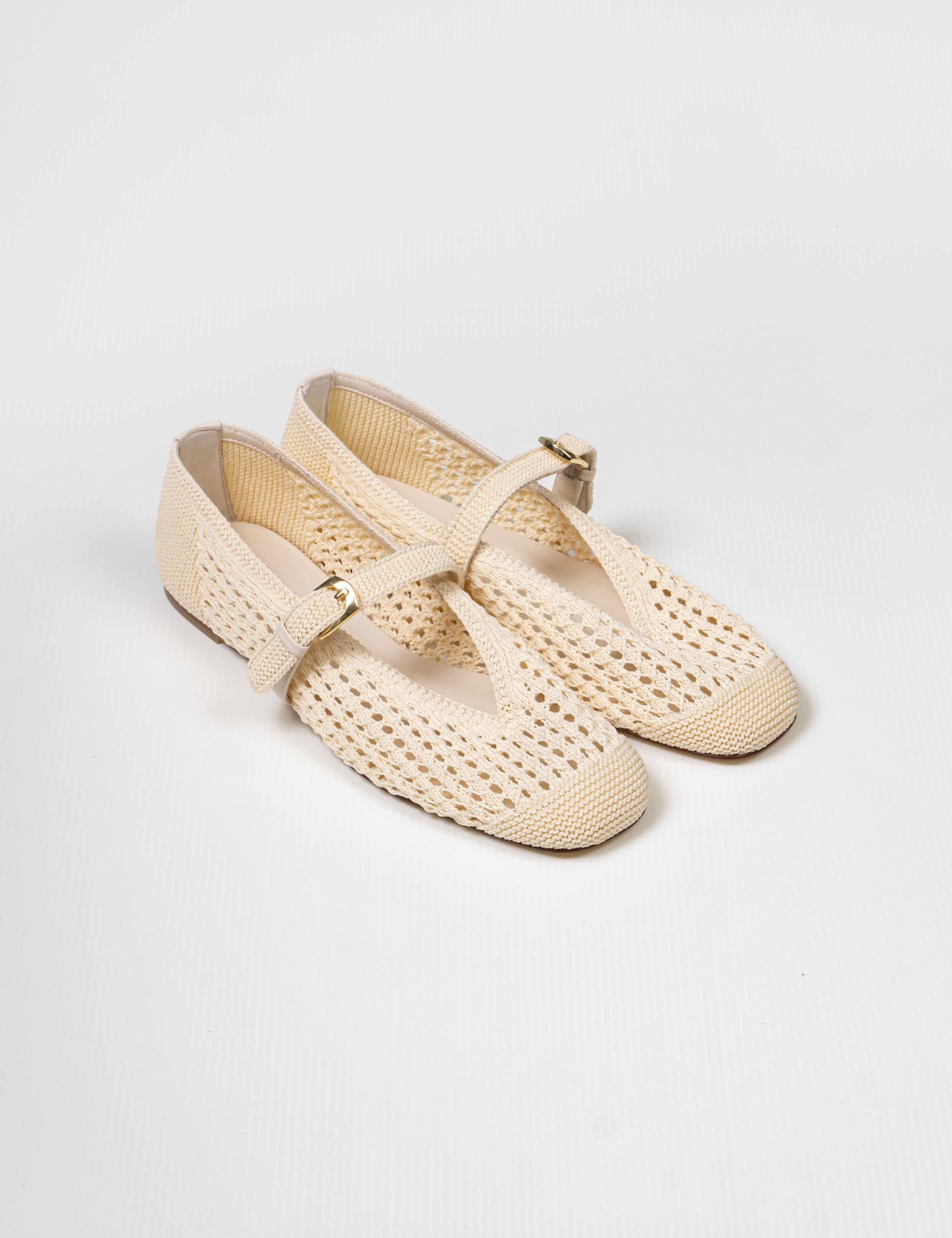 Stuart Weitzman Scarpa Leora Mary Jane CHK CHALK