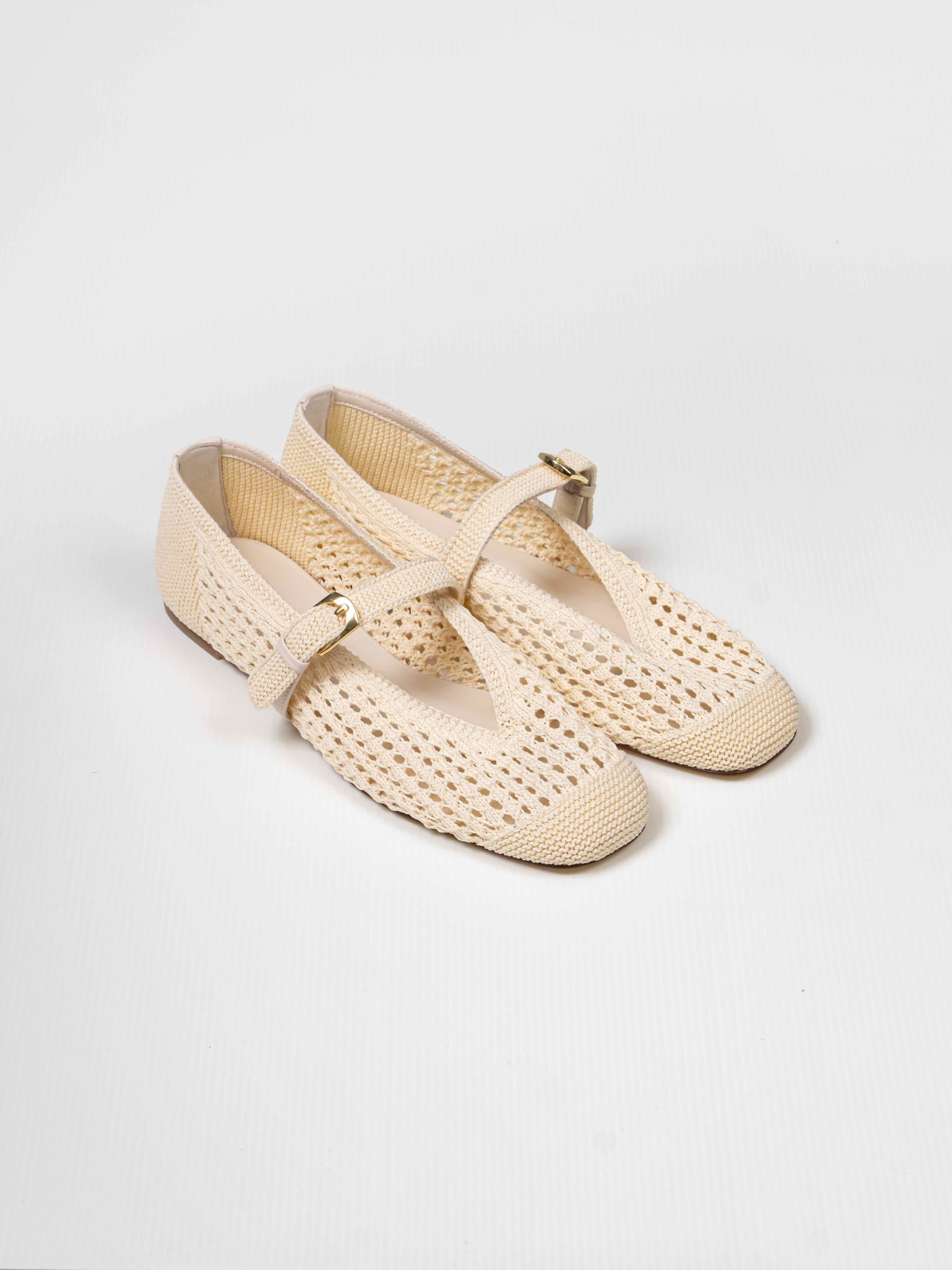 Stuart Weitzman Scarpa Leora Mary Jane CHK CHALK
