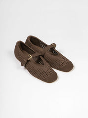 Stuart Weitzman Scarpa Leora Mary Jane Y6R SMOKEY TAUPE