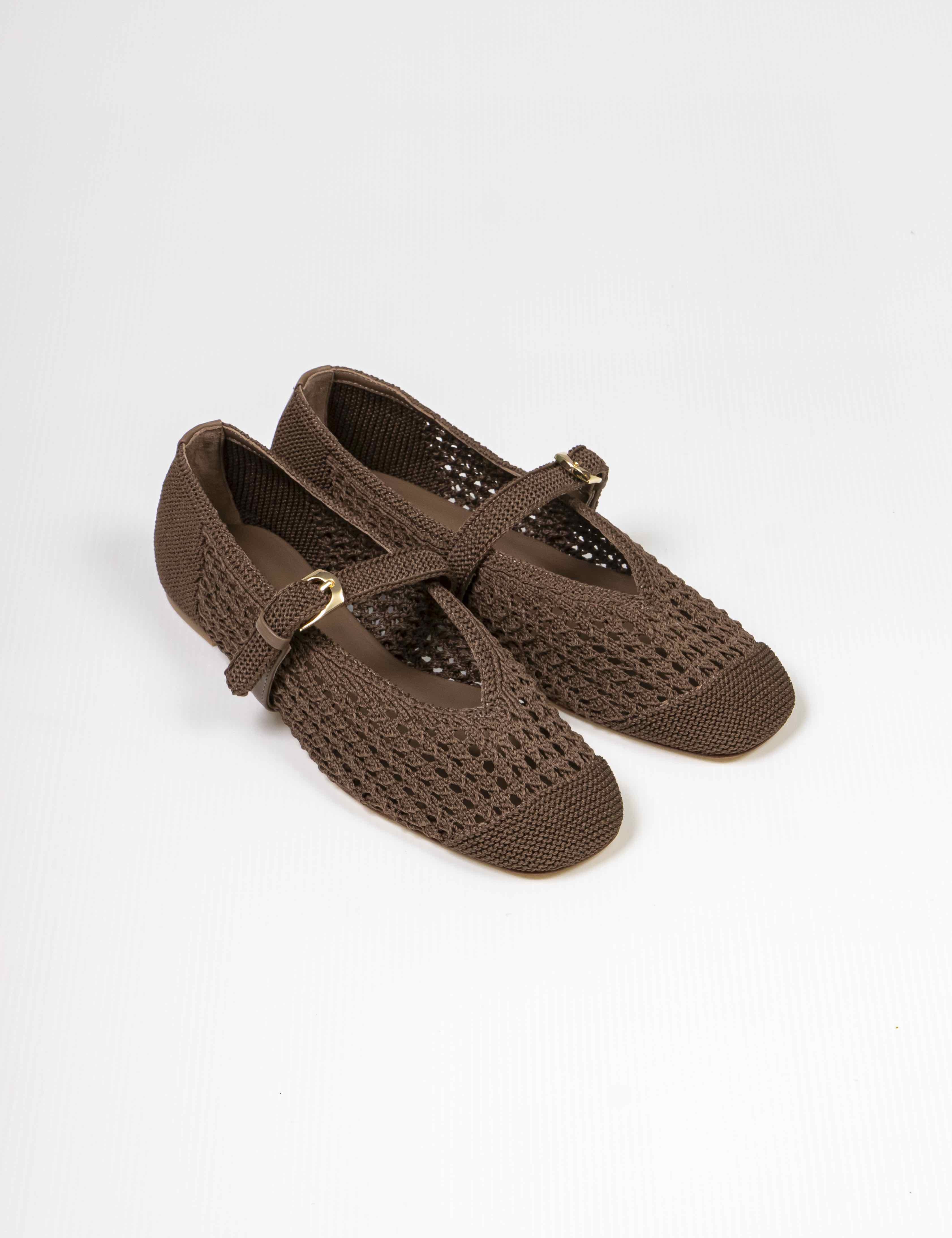 Stuart Weitzman Scarpa Leora Mary Jane Y6R SMOKEY TAUPE