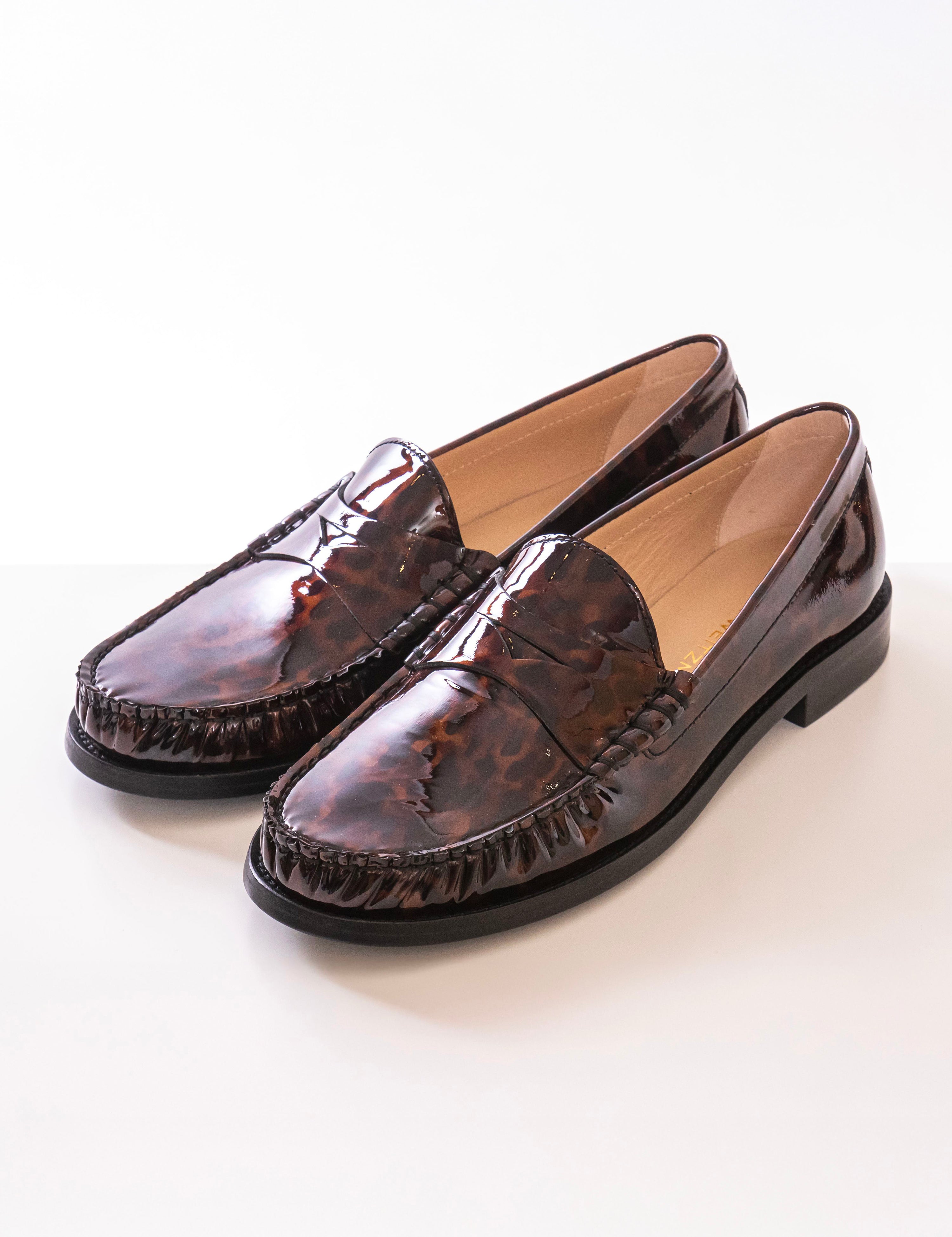 Stuart Weitzman Scarpa Lottie Loafer DBR DARK BROWN