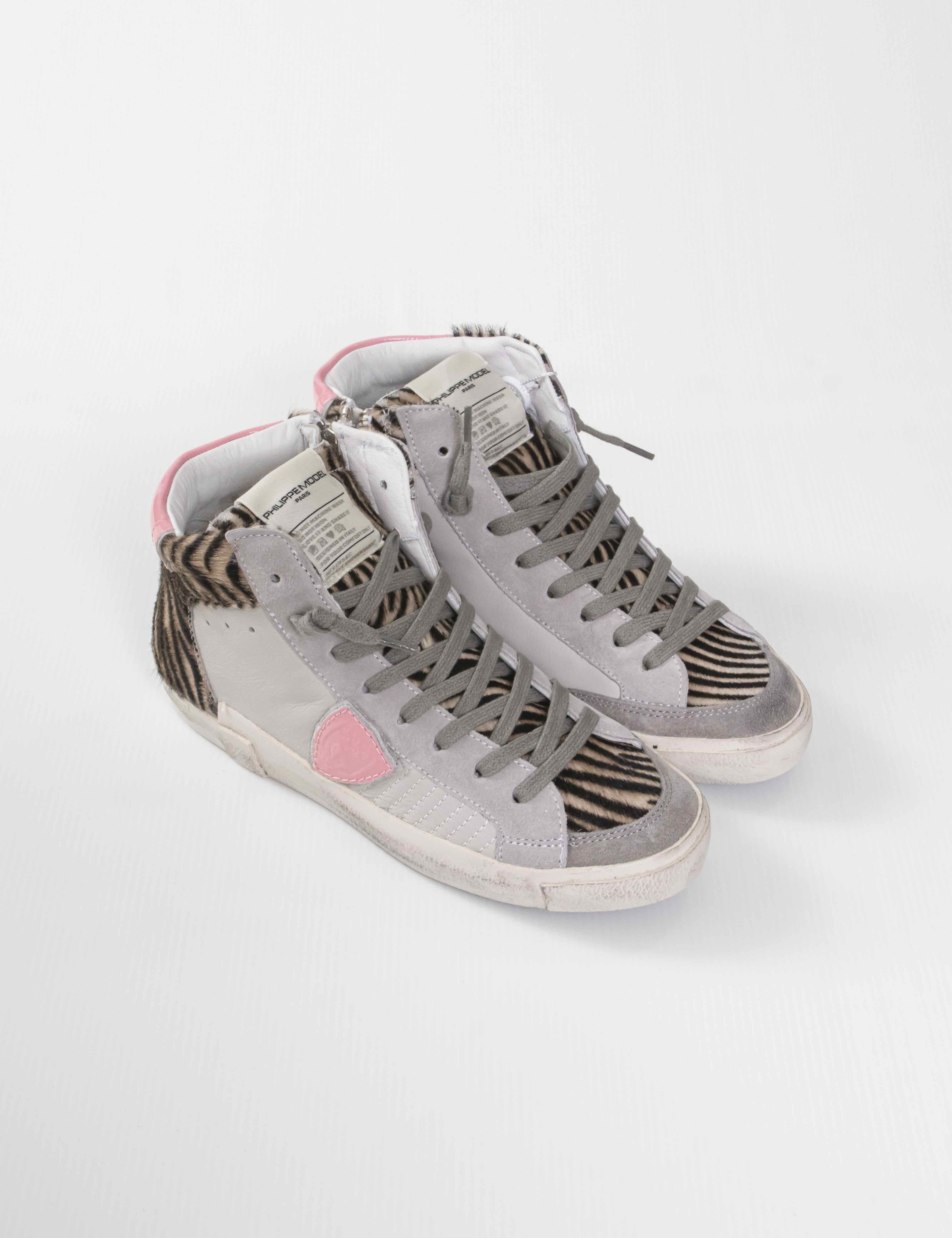 Philippe Model Scarpa Prsx High WA02 WEST ANIMALIER NOIR LEO