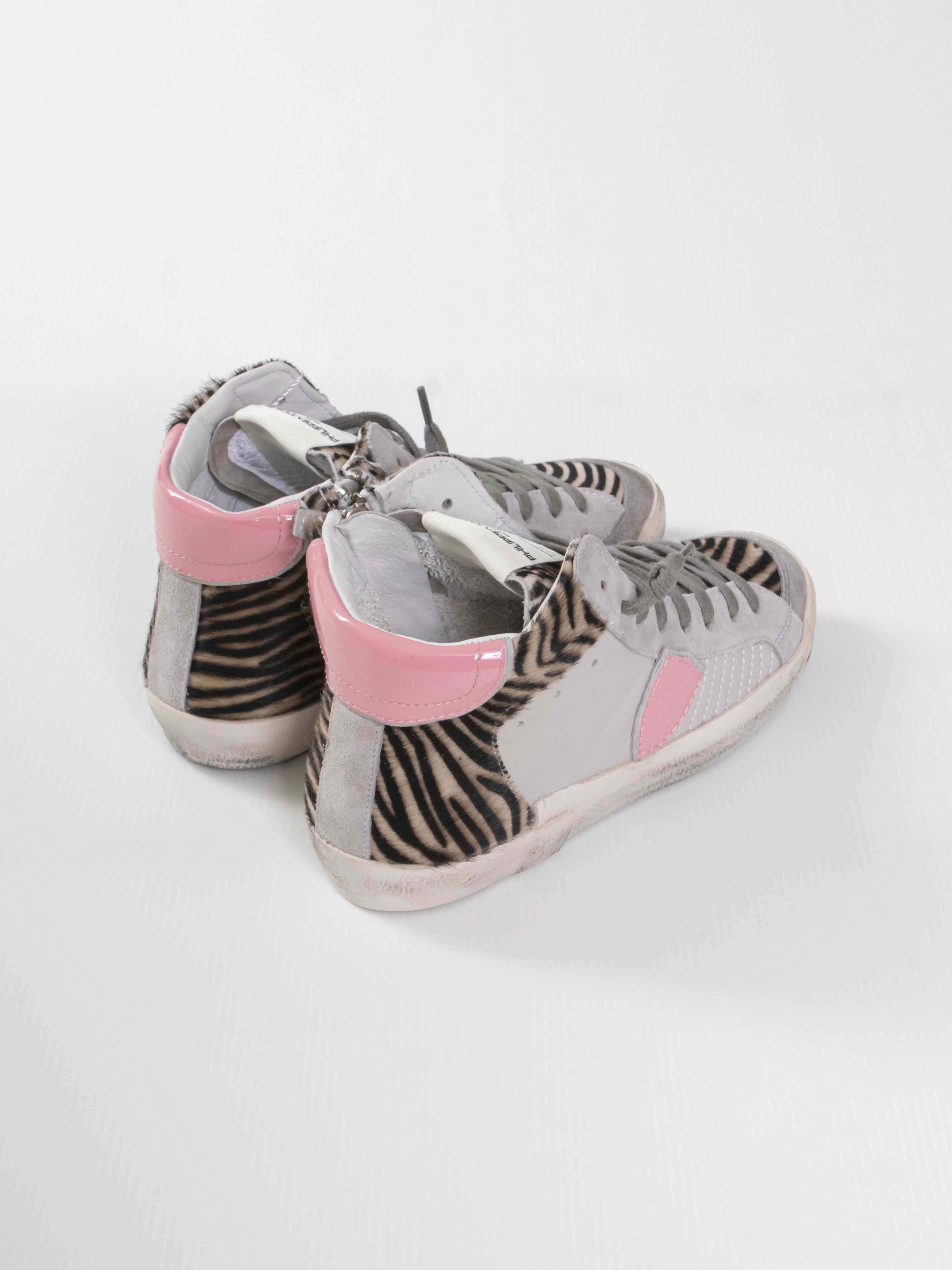 Philippe Model Scarpa Prsx High WA02 WEST ANIMALIER NOIR LEO