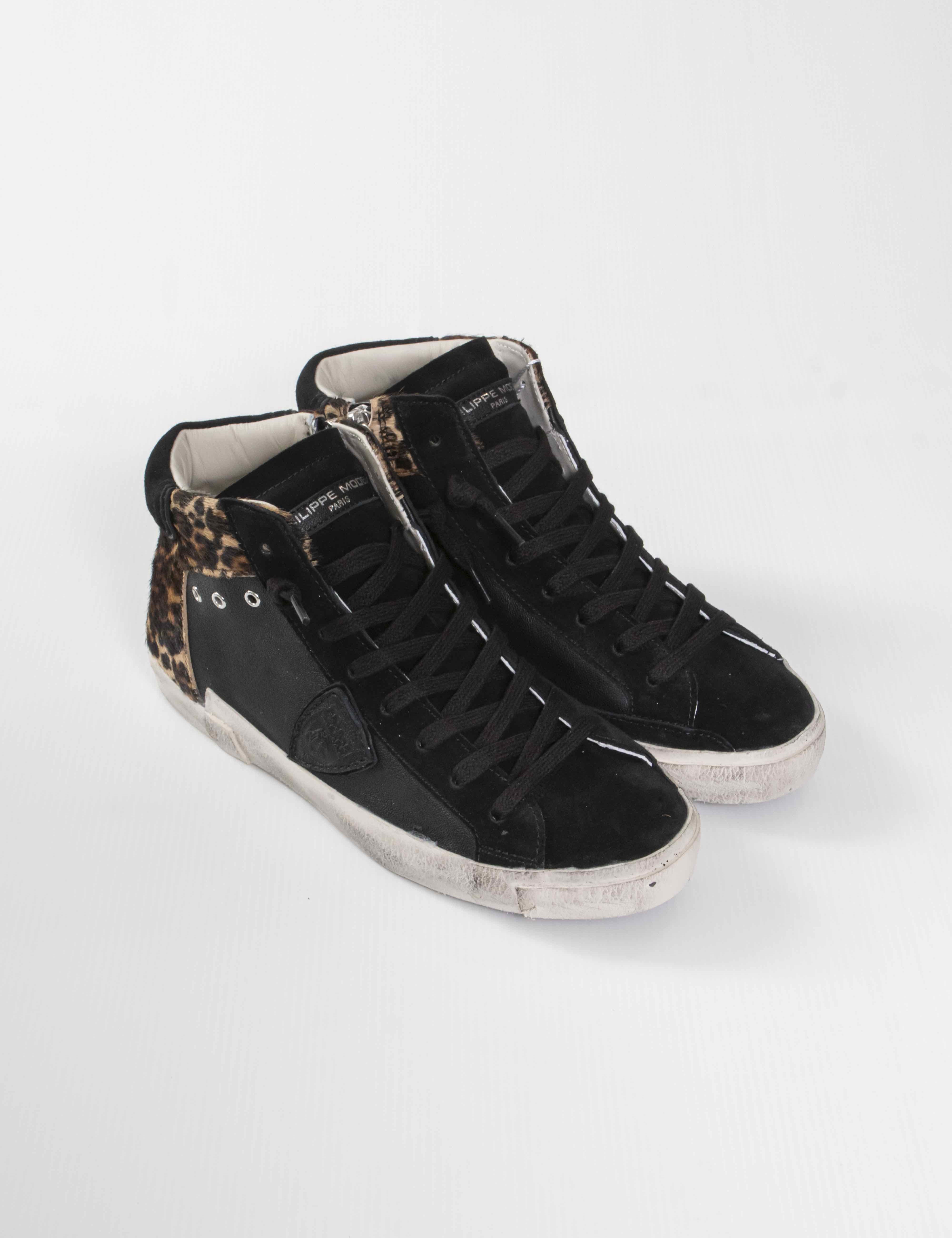 Philippe Model Scarpa Prsx High XPA2 MIXAGE POP ANIMALIER BLANC ROS
