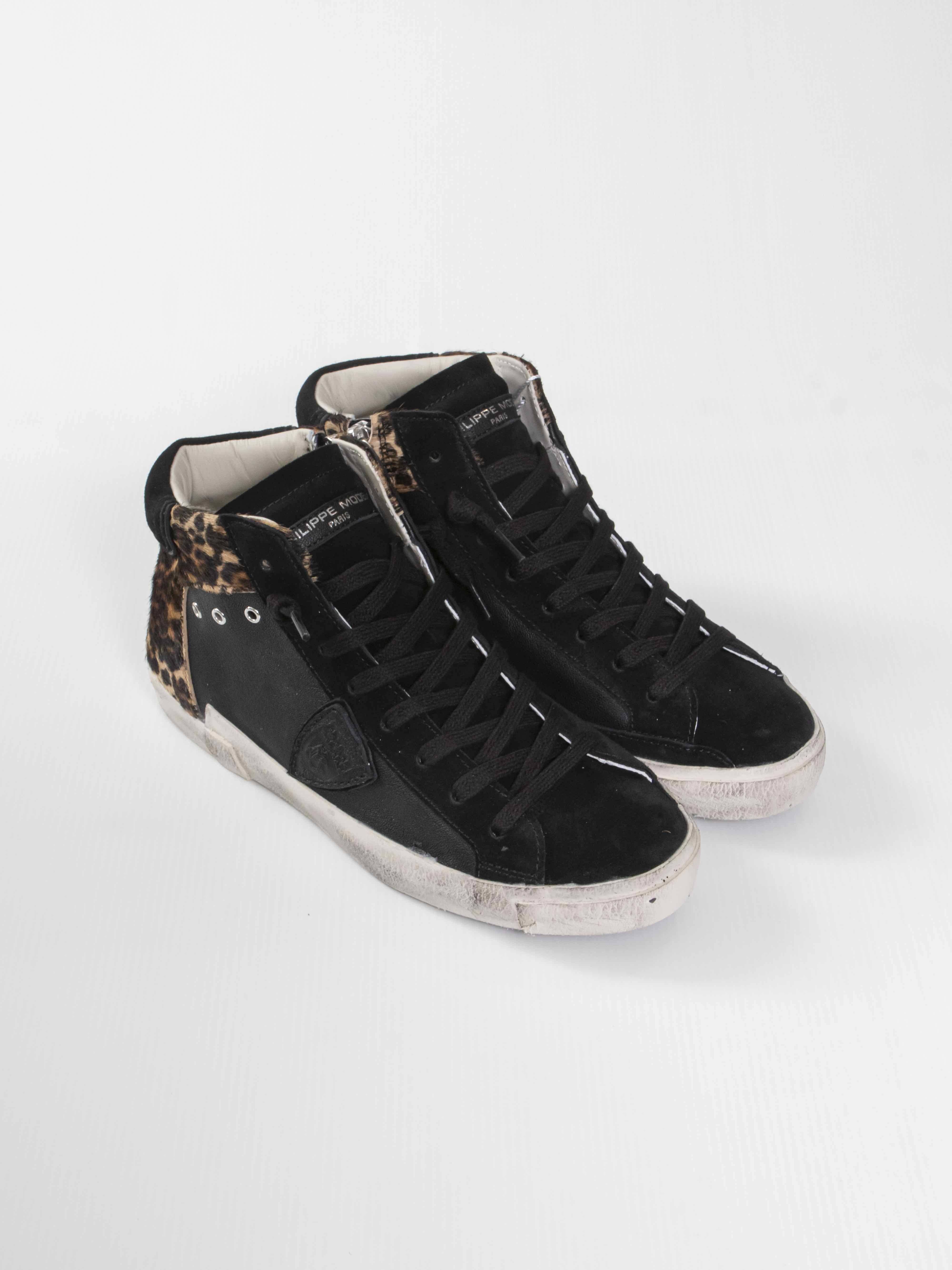 Philippe Model Scarpa Prsx High XPA2 MIXAGE POP ANIMALIER BLANC ROS