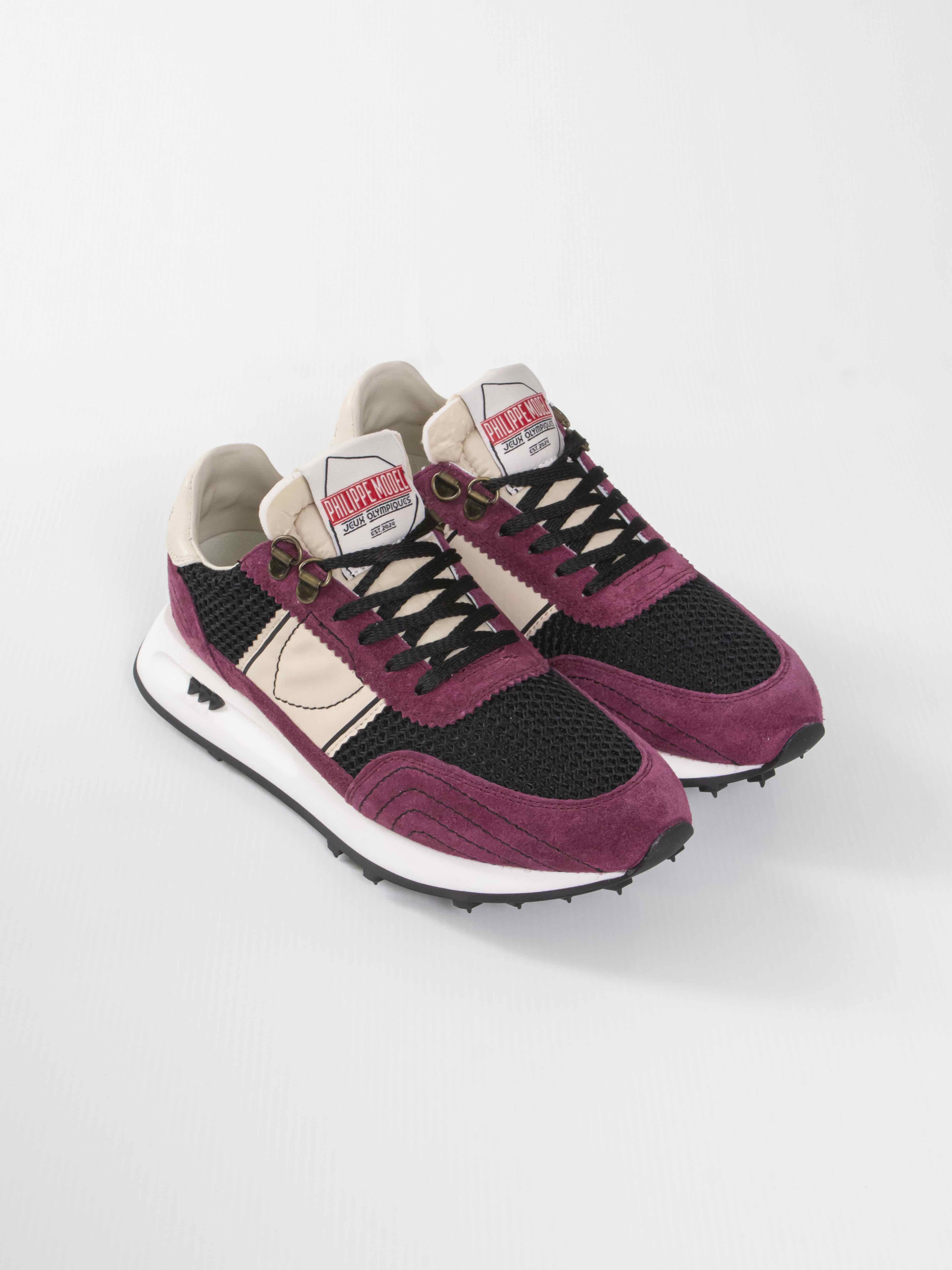 Philippe Model Scarpa Tour Low RM04 RESAU MONTAGNE NOIR CYCLAMEN