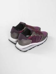 Philippe Model Scarpa Tropez Haute MXFA METAL MIXAGE FUR BORDEAUX GUN