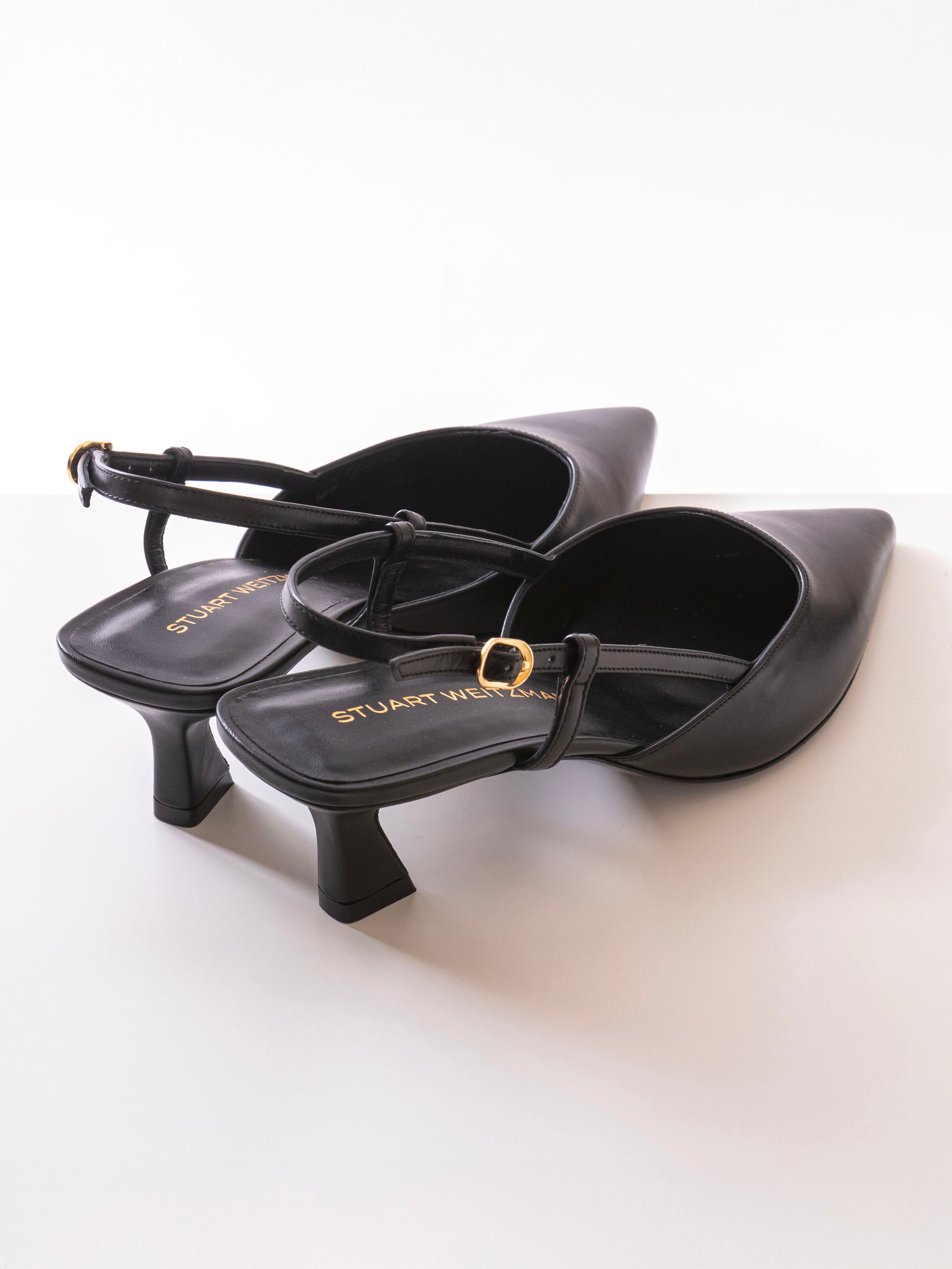 Stuart Weitzman Scarpa Vinnie 50 Slingback BLK BLACK