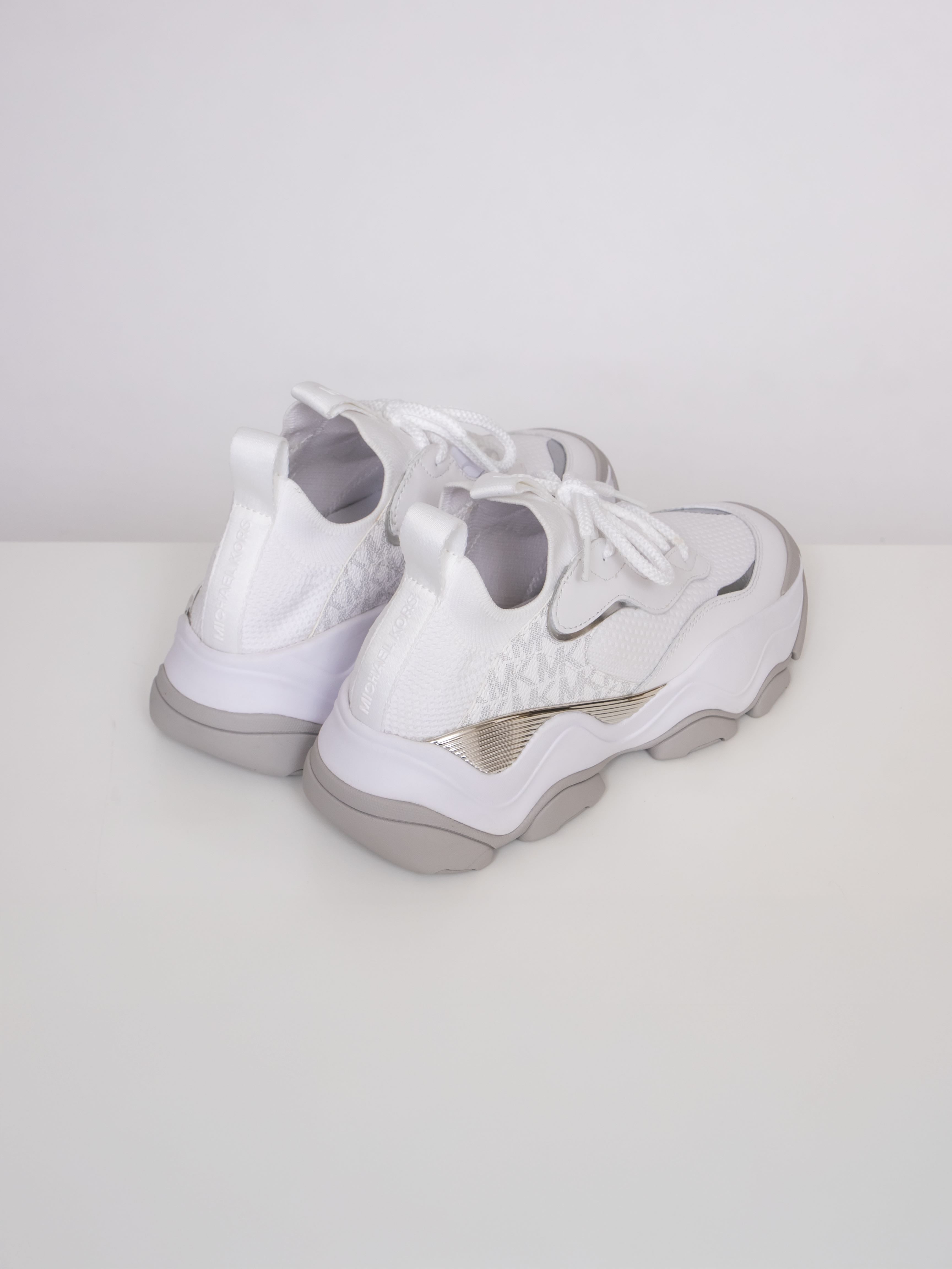 Michael Kors Scarpe Atlas Knit Trainer 119 BRIGHT WHITE