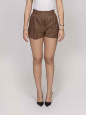 Elisabetta Franchi Short 600 CUOIO