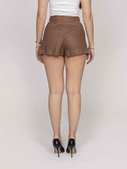 Elisabetta Franchi Short 600 CUOIO