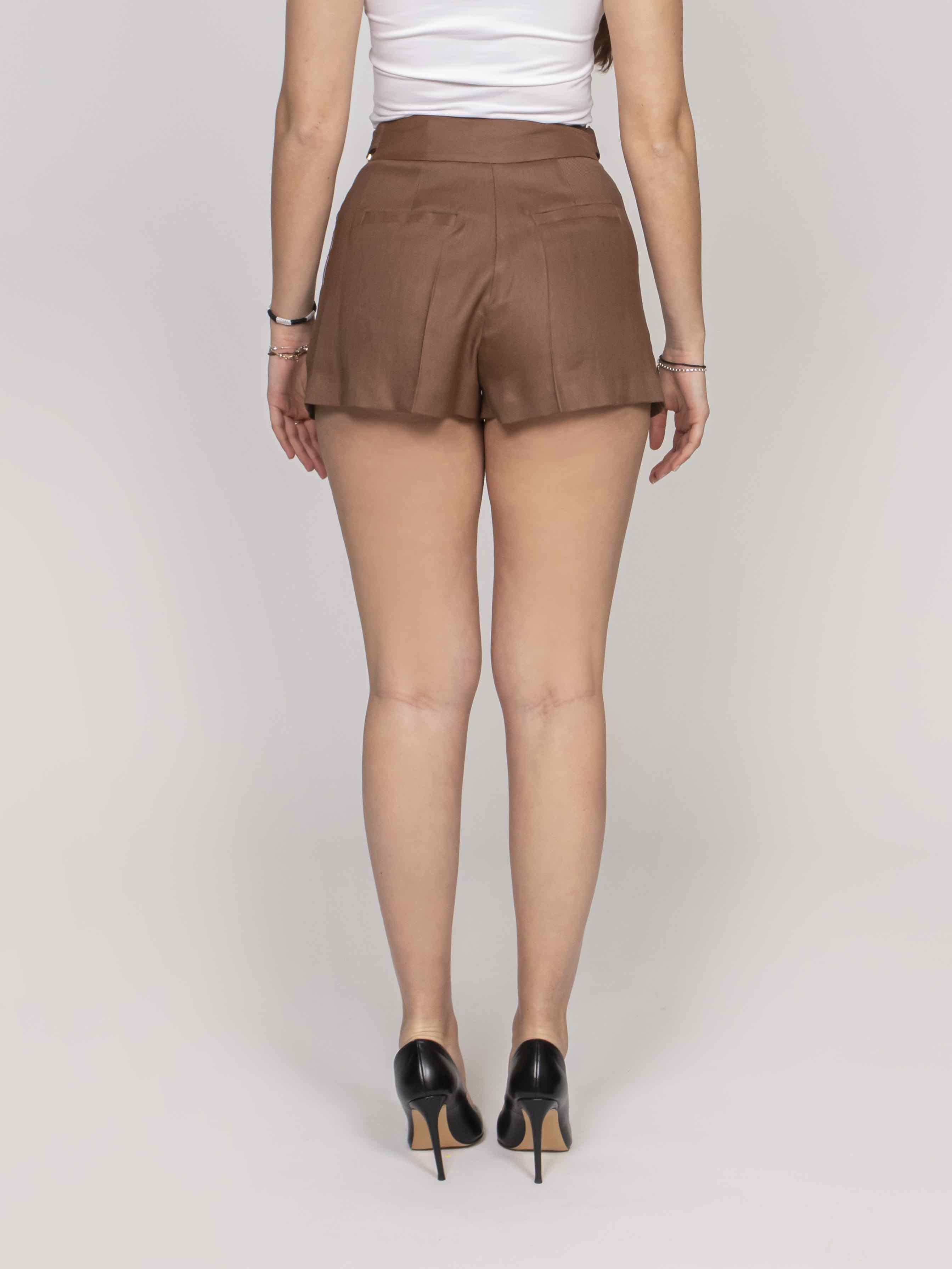 Elisabetta Franchi Short 600 CUOIO