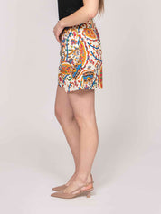 Etro Short X0801 STAMPA F.DO BIANCO