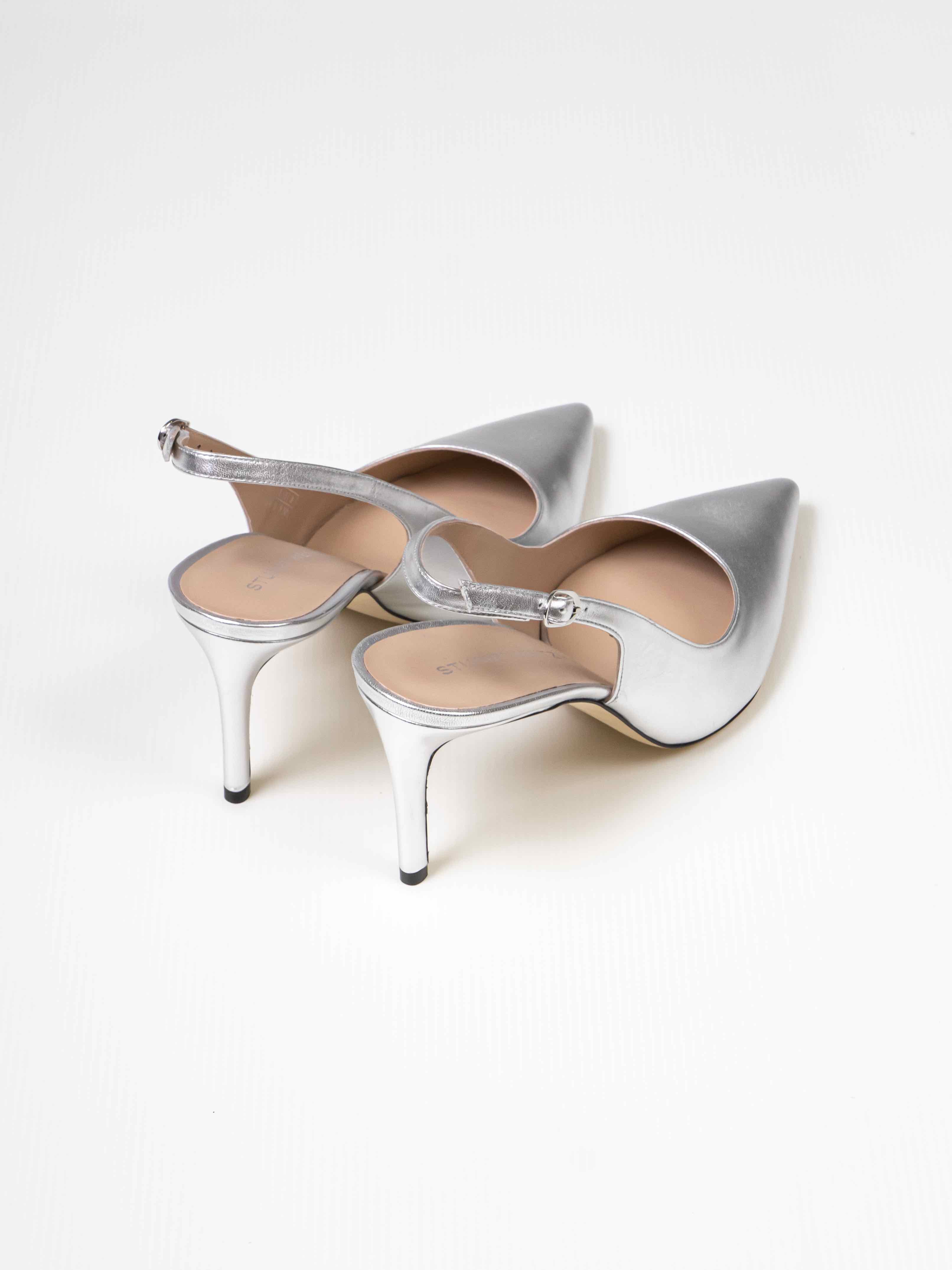 Stuart Weitzman Slingback Stuart Power 75 SLV SILVER