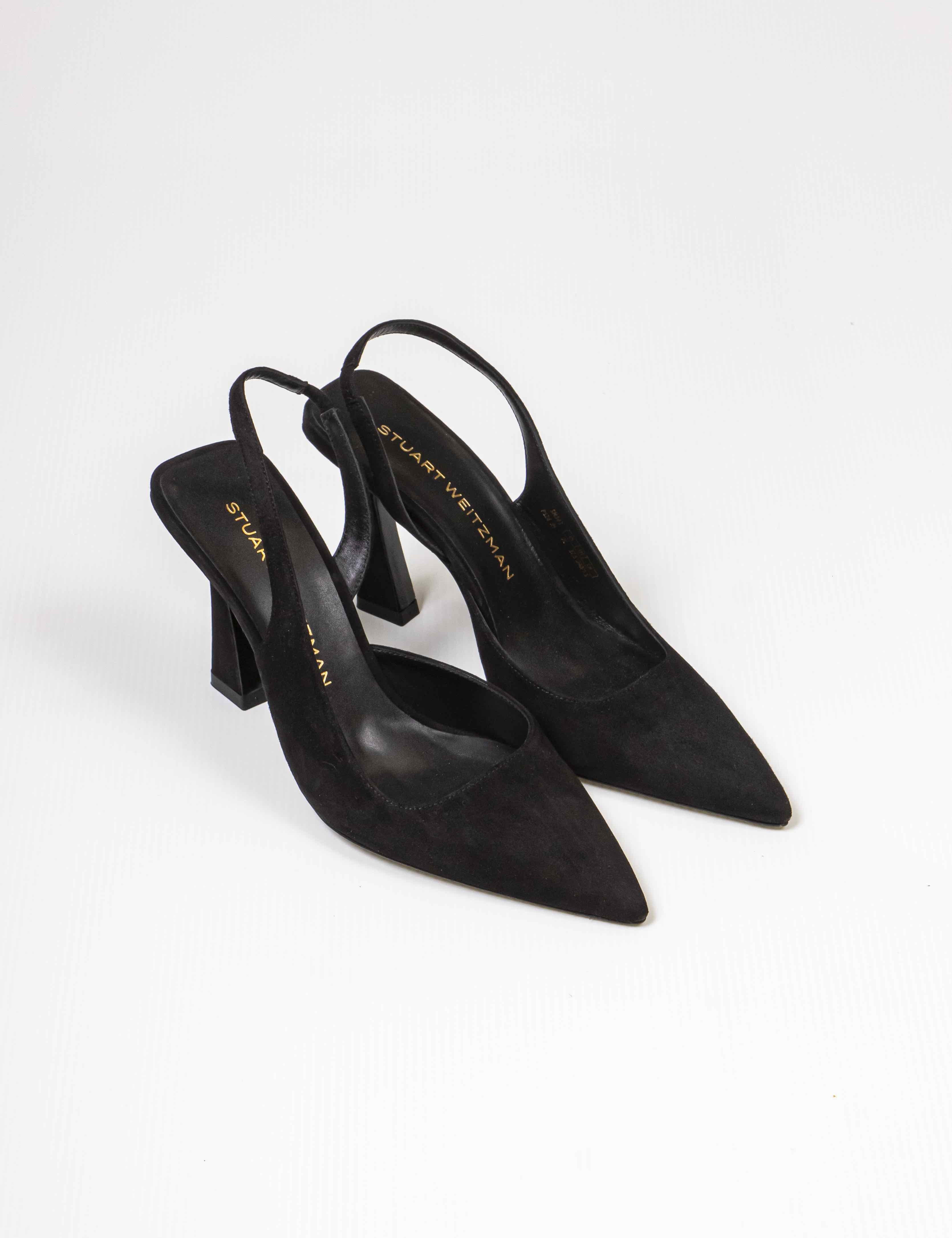 Stuart Weitzman Slingback Vinnie 85 BLK BLACK