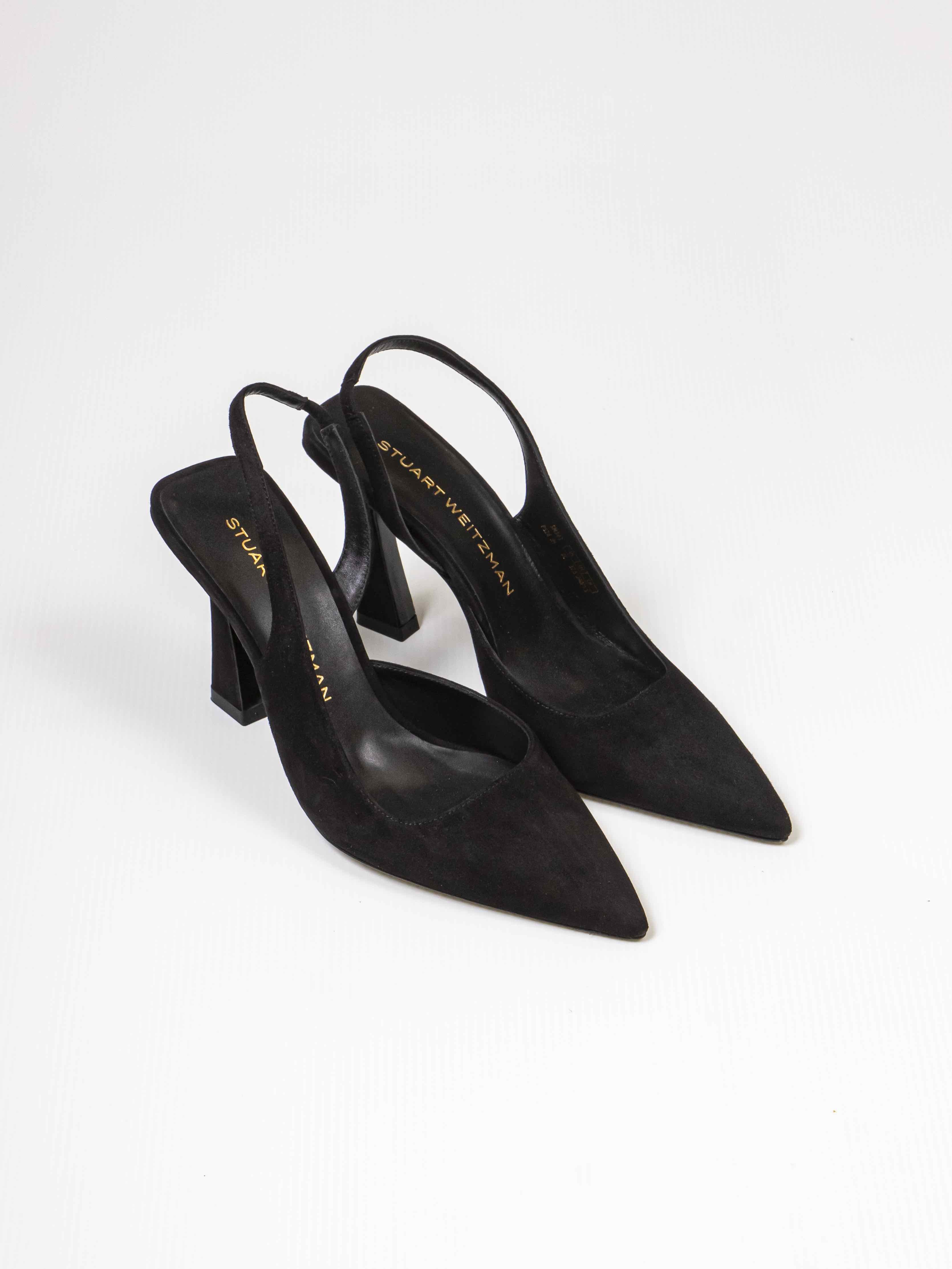 Stuart Weitzman Slingback Vinnie 85 BLK BLACK