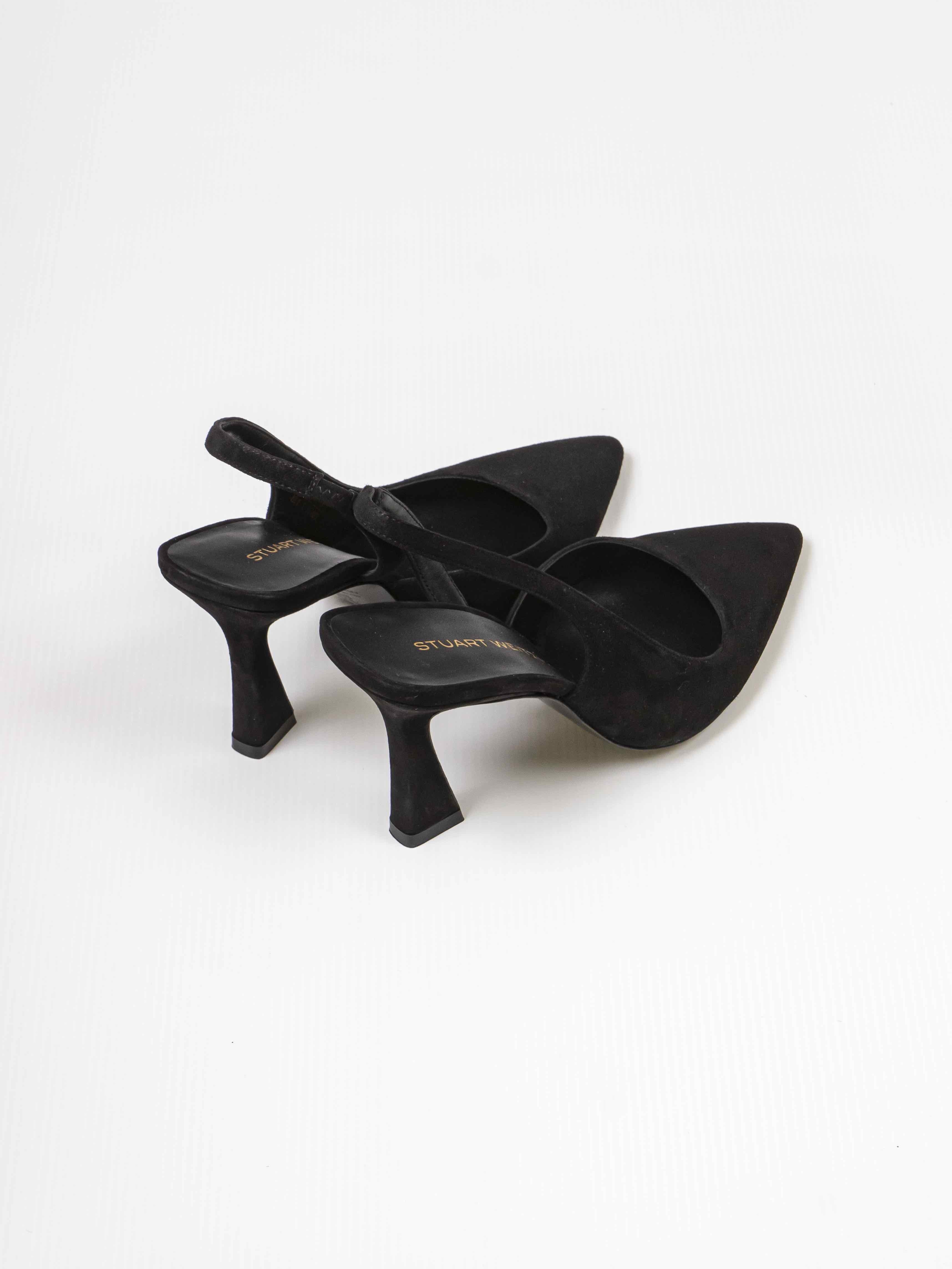 Stuart Weitzman Slingback Vinnie 85 BLK BLACK