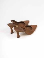 Stuart Weitzman Slingback Vinnie 85 QPI TOASTED ALMOND