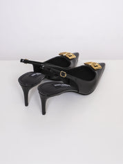 Dolce & Gabbana Slingback Vitello Lucido 80999 NERO