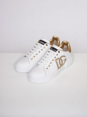 Dolce & Gabbana Sneaker Bassa 89662 BIANCO/ORO
