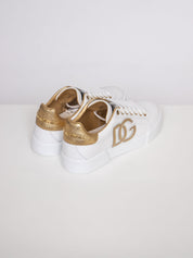 Dolce & Gabbana Sneaker Bassa 89662 BIANCO/ORO