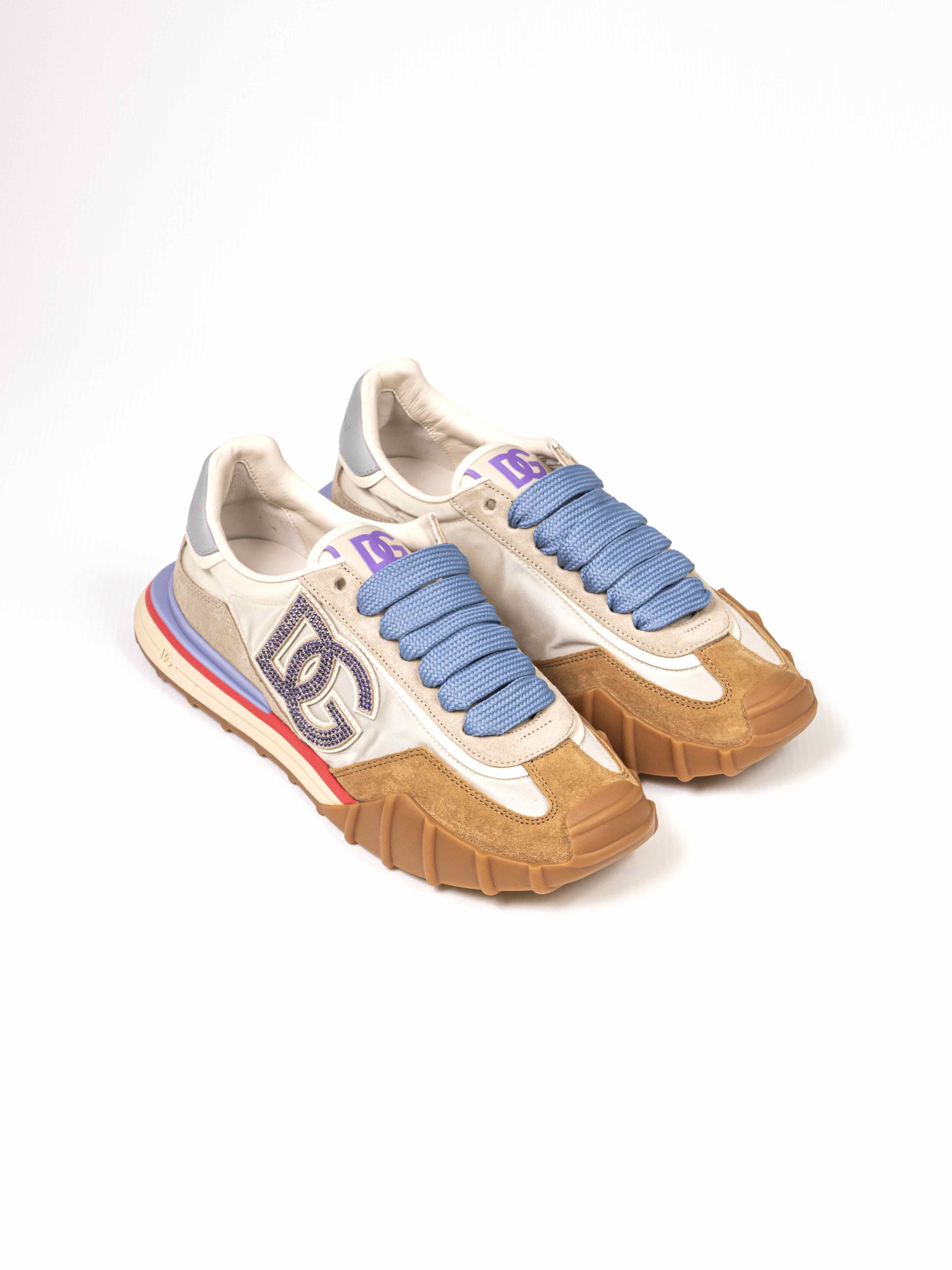 Dolce & Gabbana Sneaker Bassa 8L794 AVORIO/CAMMELLO