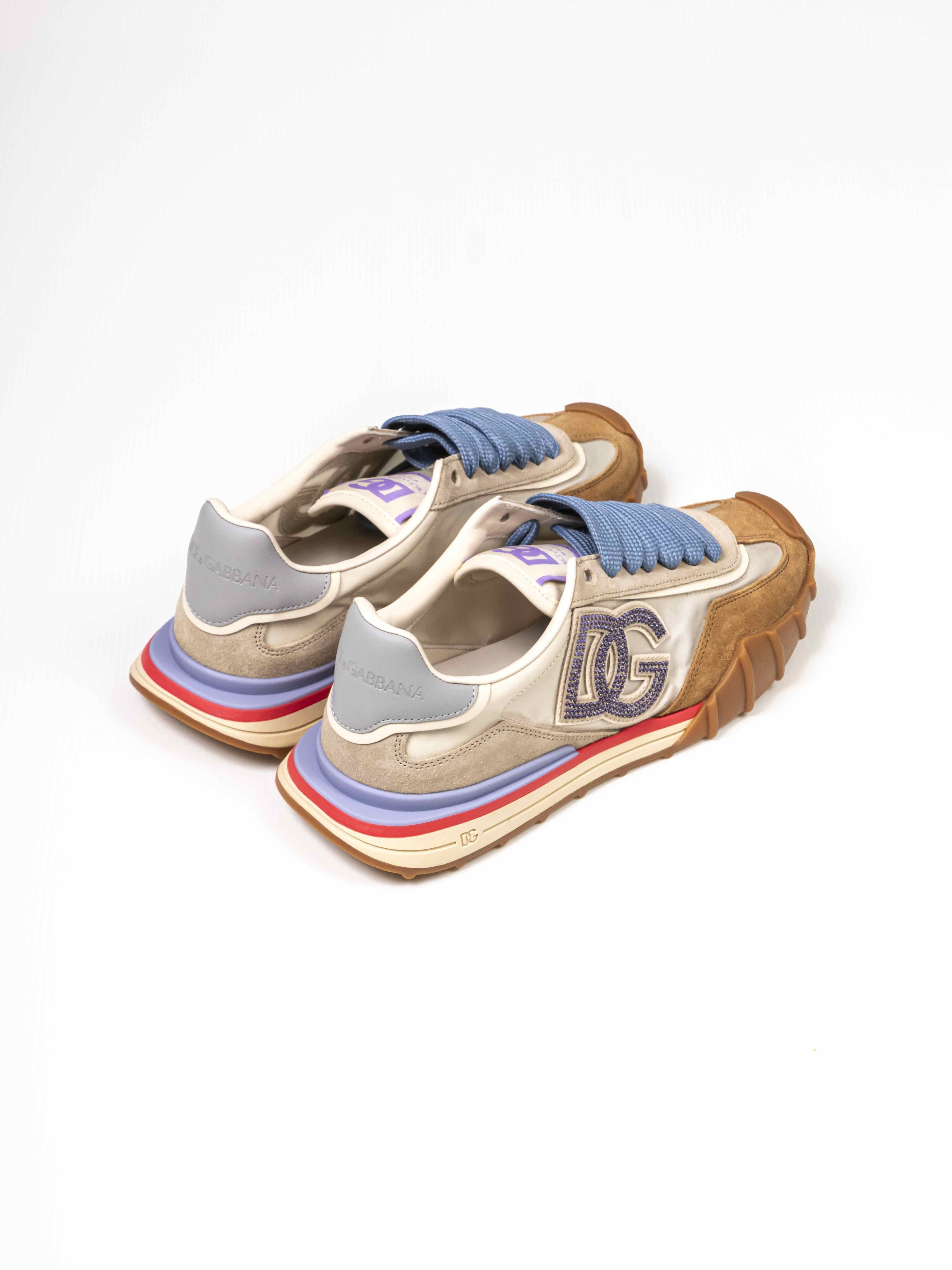 Dolce & Gabbana Sneaker Bassa 8L794 AVORIO/CAMMELLO
