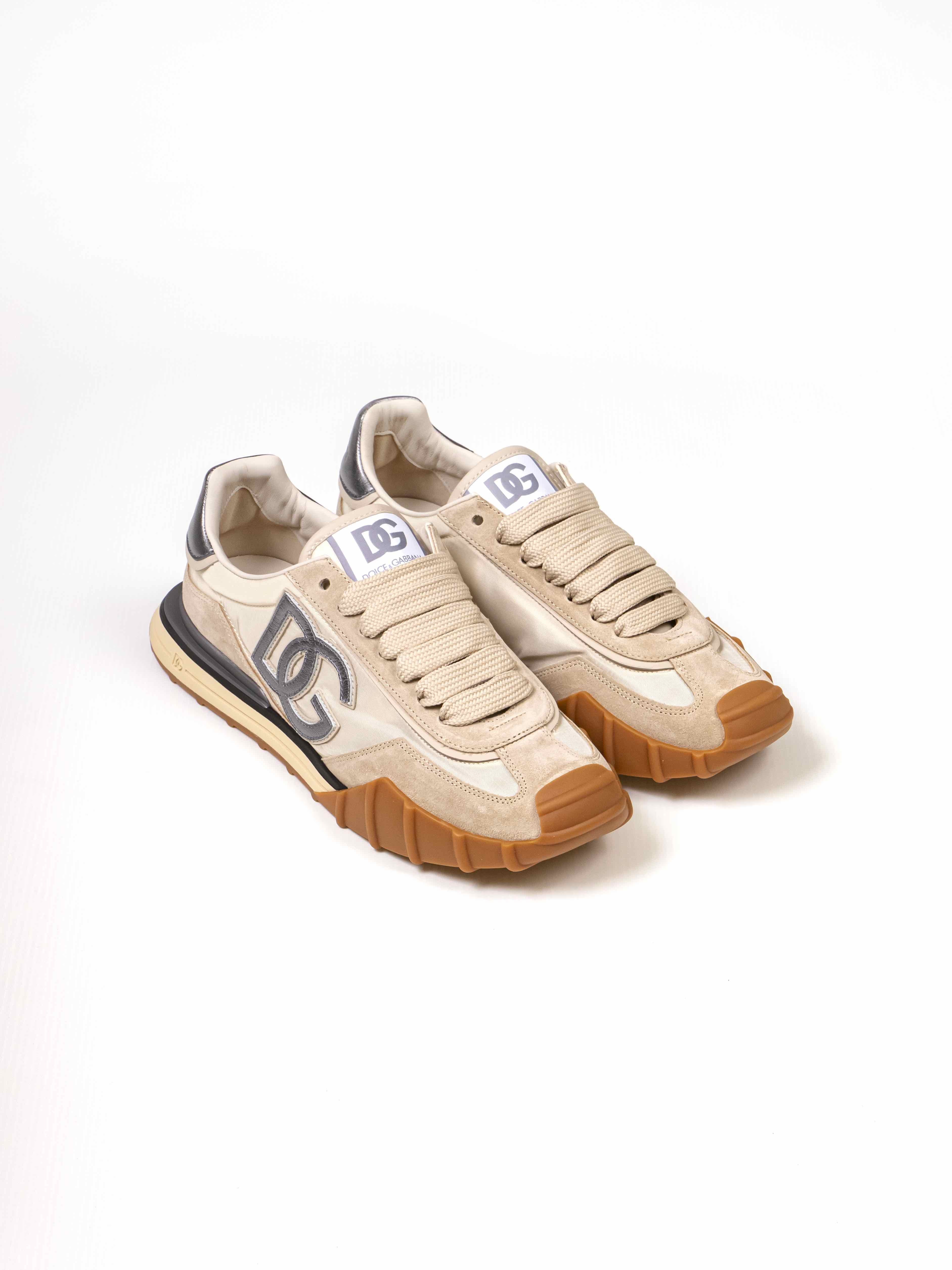 Dolce & Gabbana Sneaker Bassa 8R167 AVORIO/ARGENTO