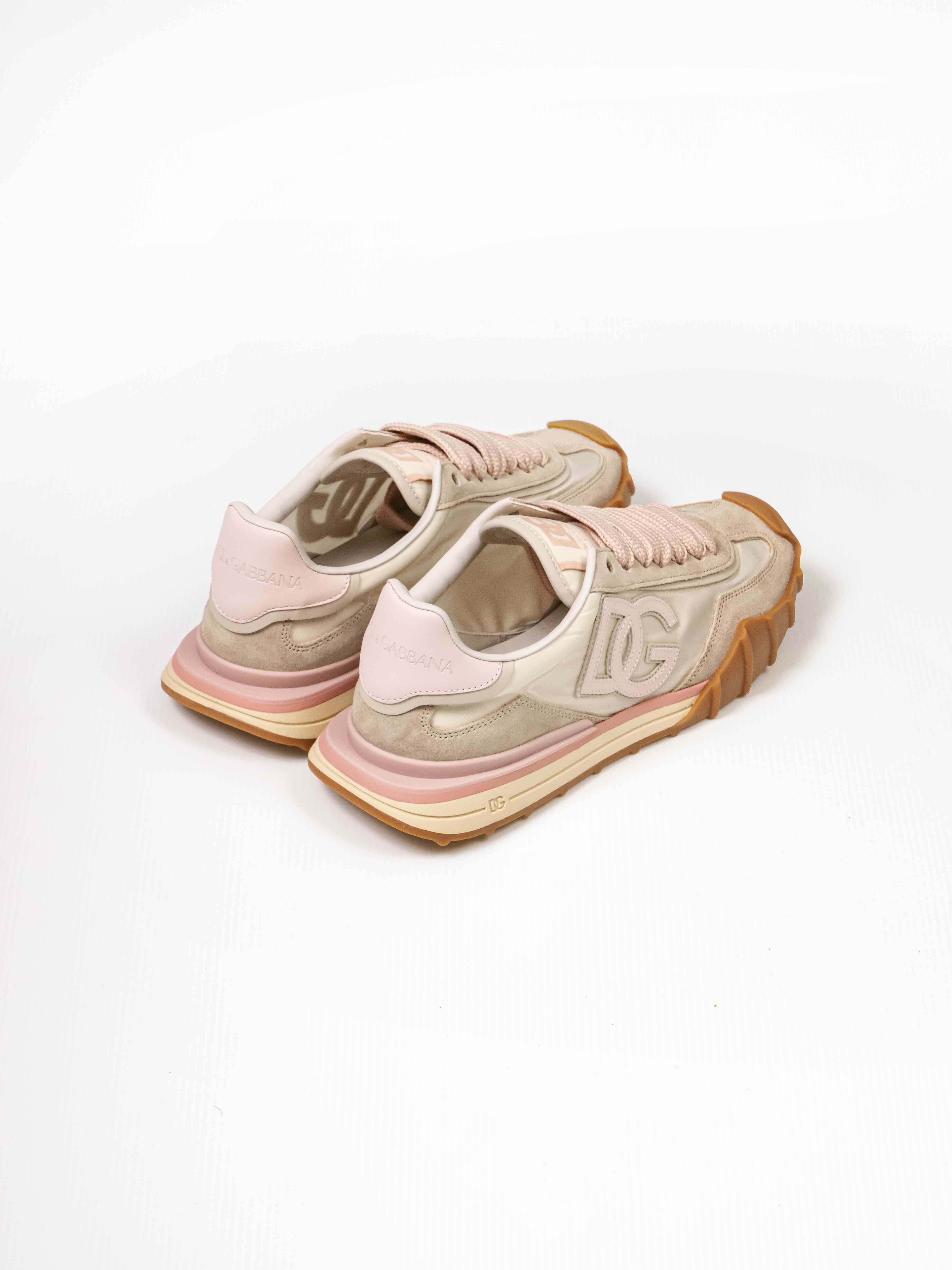Dolce & Gabbana Sneaker Bassa 8S160 AVORIO/ROSA