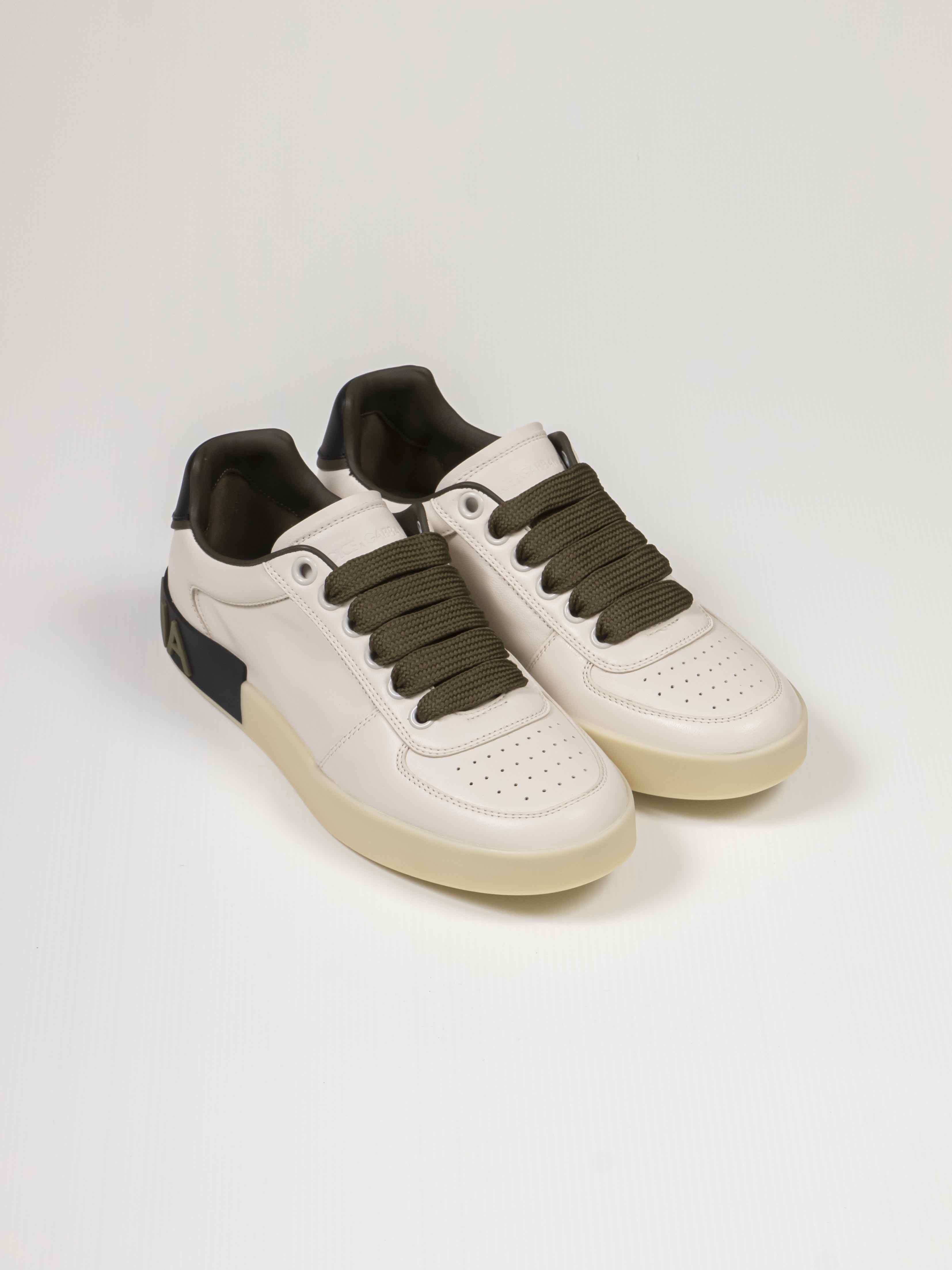 Dolce & Gabbana Sneaker Bassa 8S522 BIANCO/KAKI