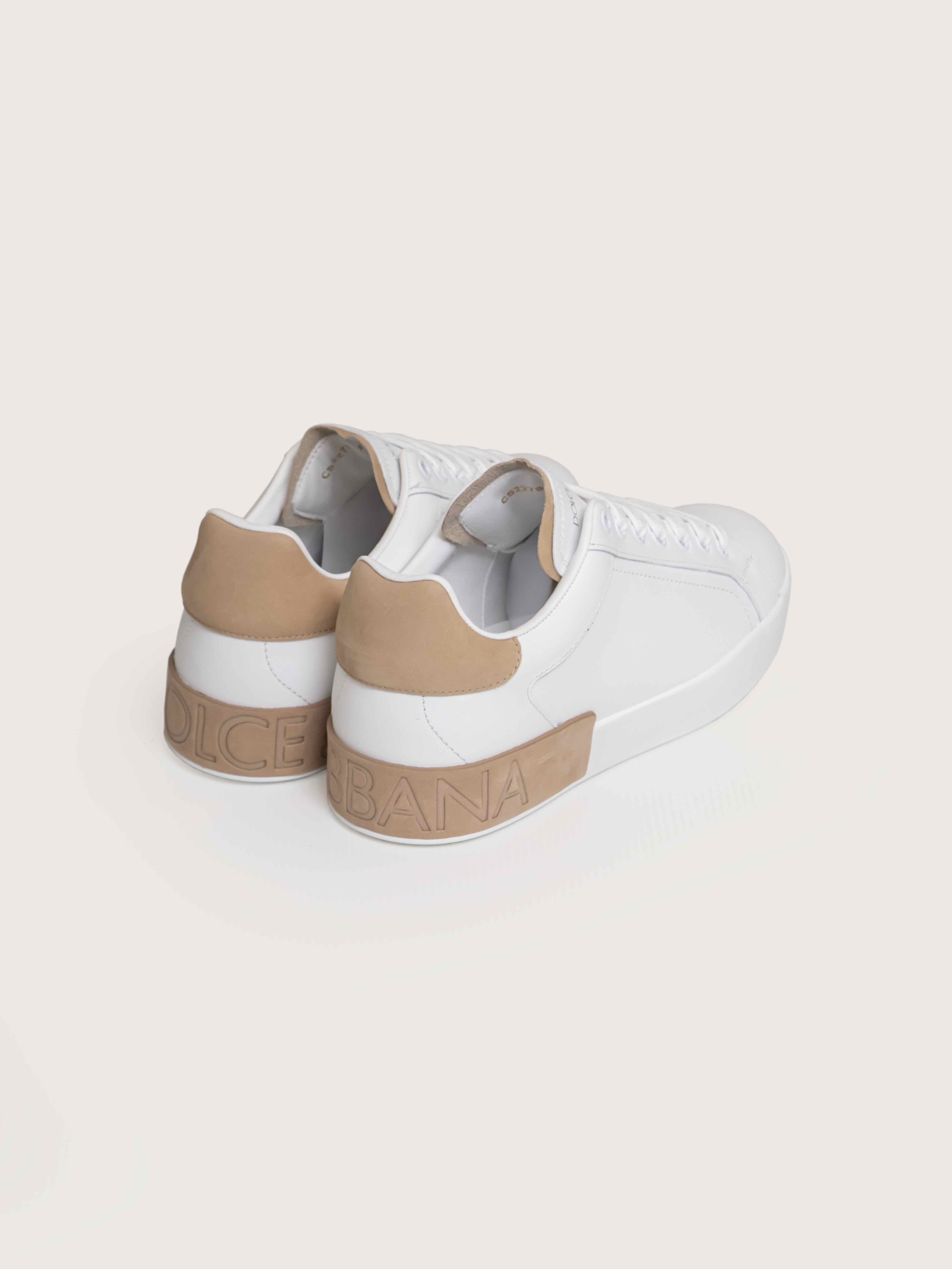 Dolce & Gabbana Sneaker Bassa 8S537 BIANCO/CUOIO
