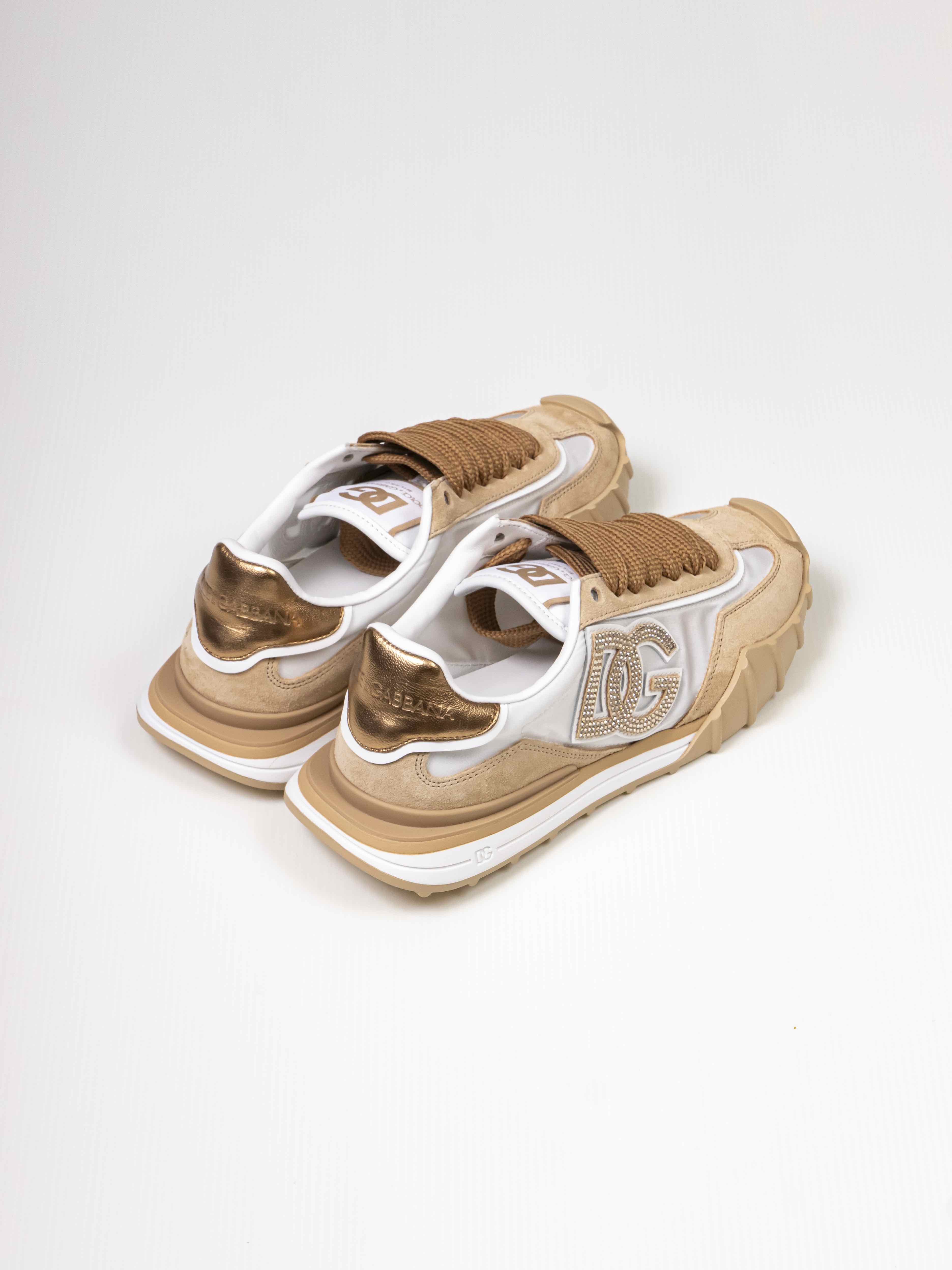 Dolce & Gabbana Sneaker Bassa 8W156 BIANCO/CAPPUCCINO
