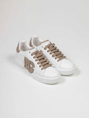 Dolce & Gabbana Sneaker Bassa 8Z080 BIANCO/TAUPE