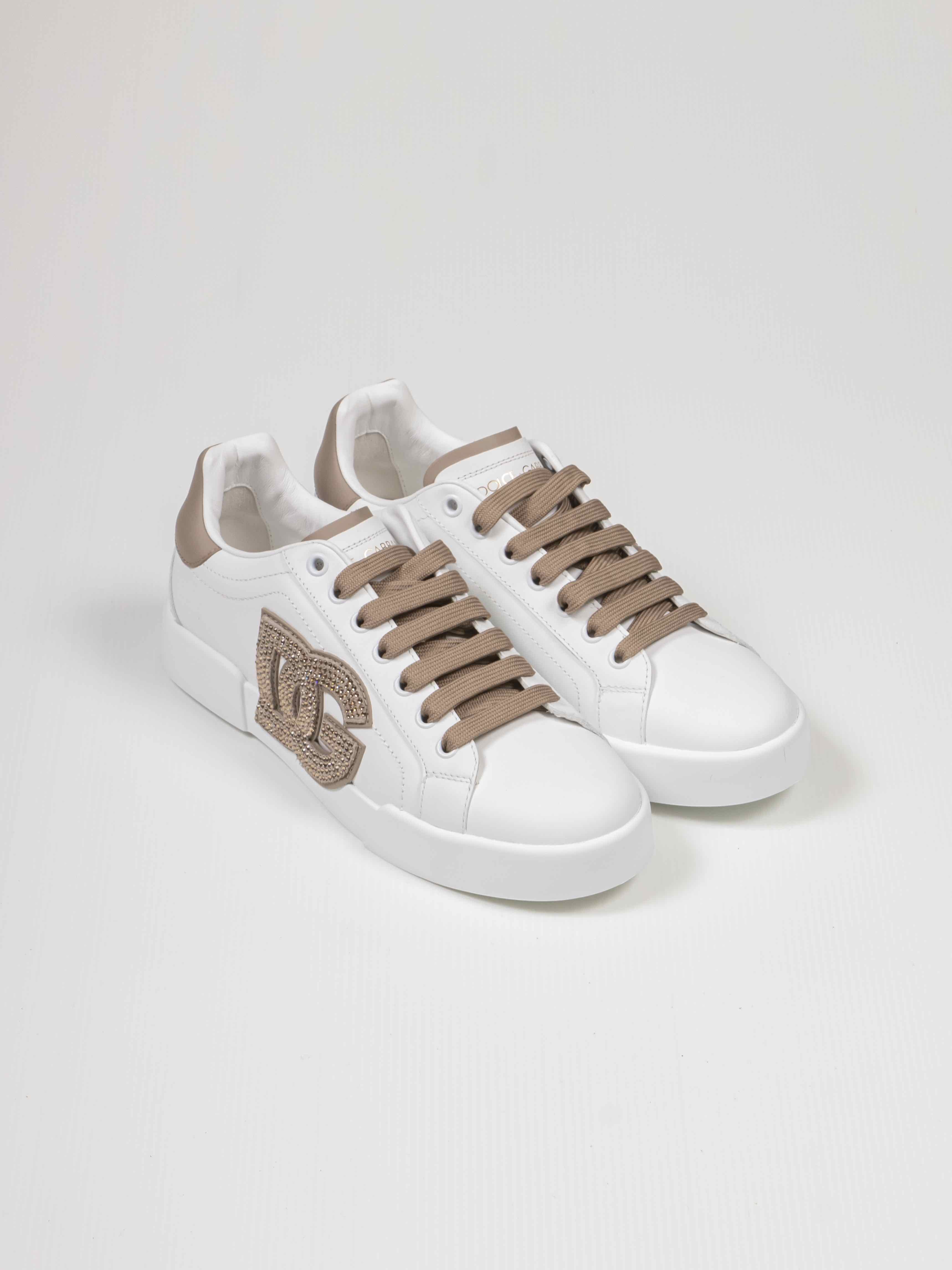 Dolce & Gabbana Sneaker Bassa 8Z080 BIANCO/TAUPE